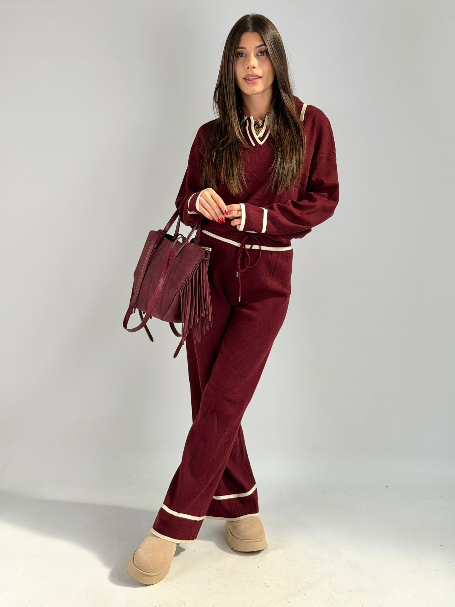 Set Tuta Ketty bordeuax