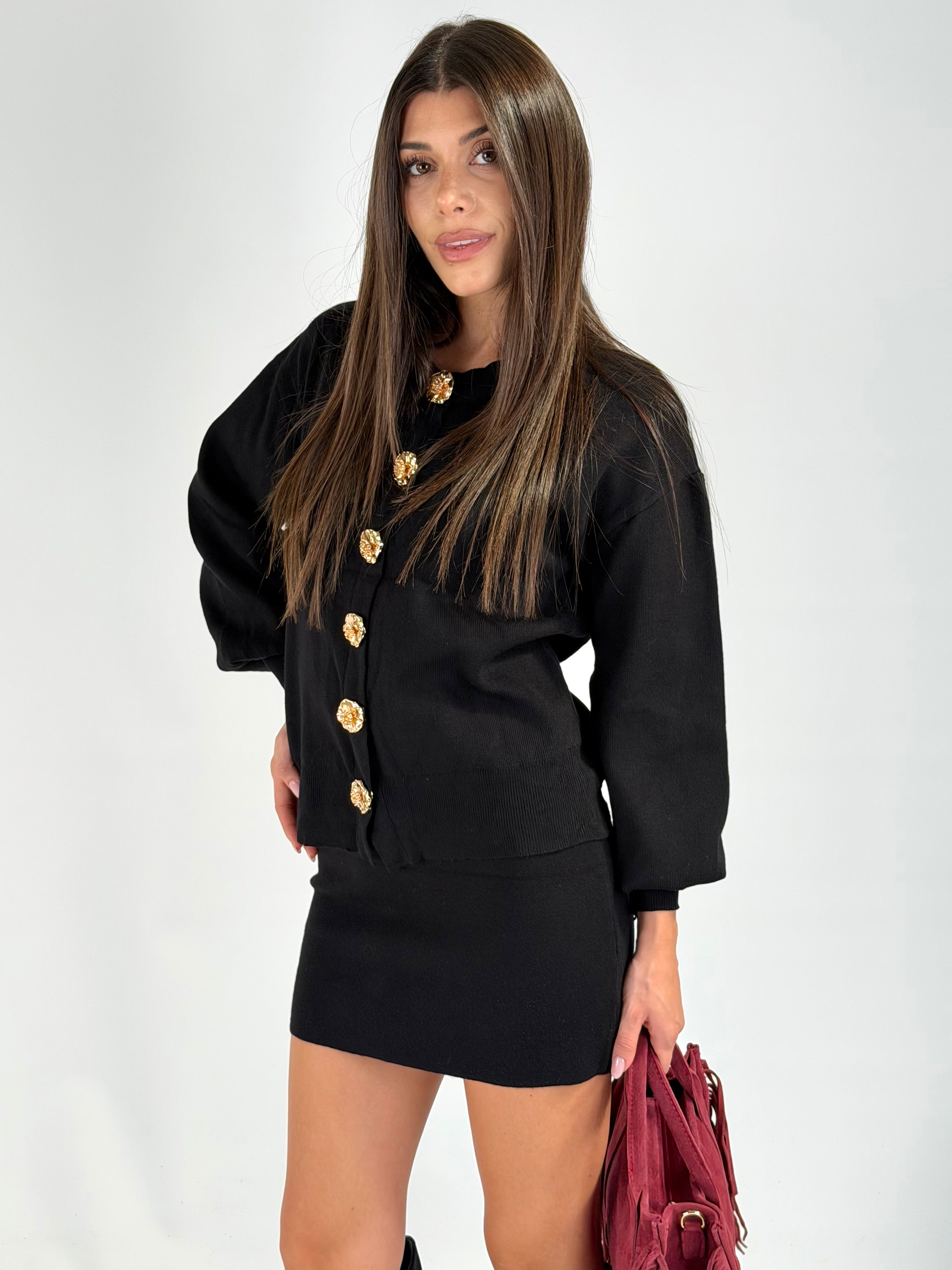 Completo maglia + gonna yumi nero