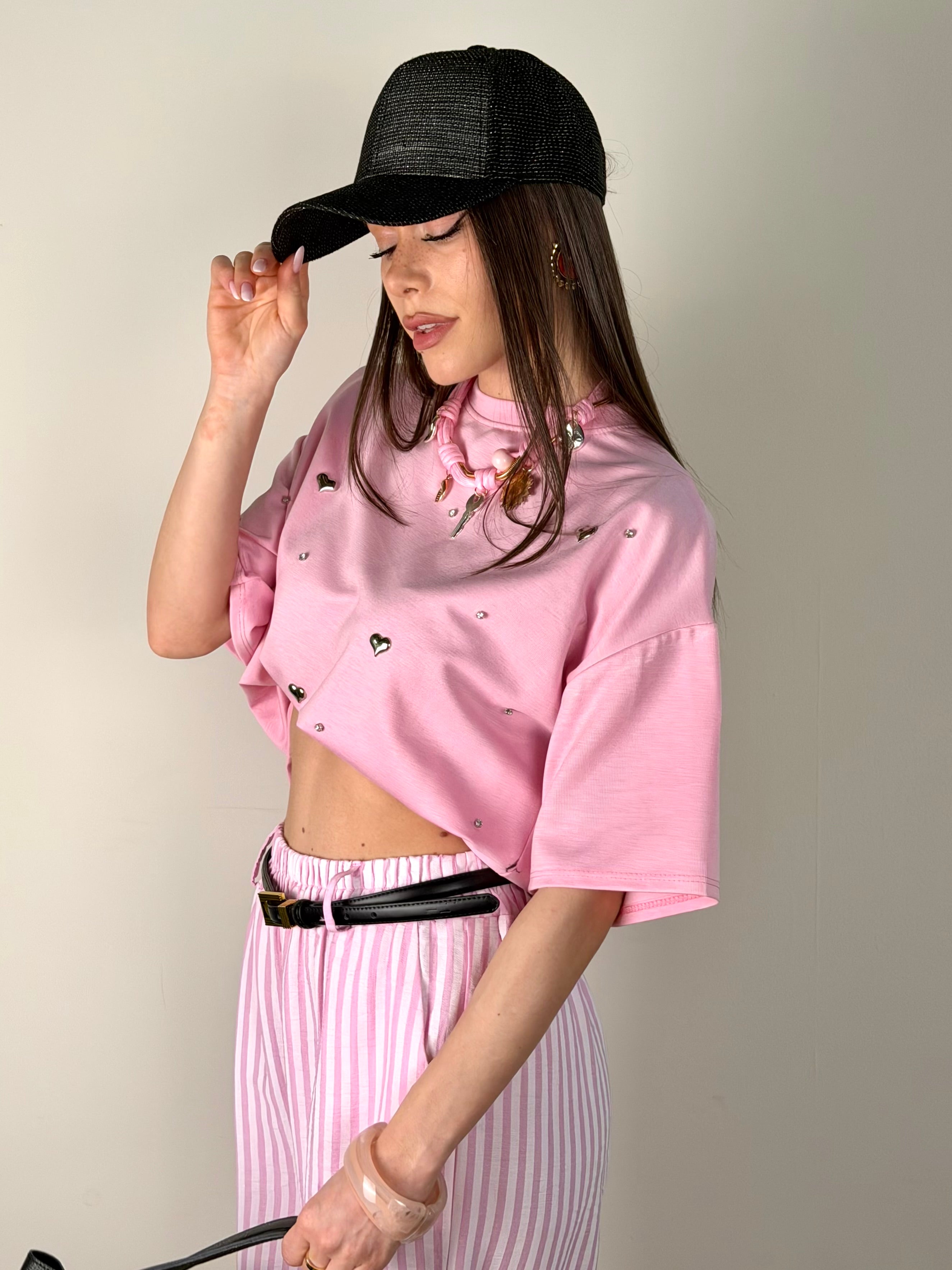 T-shirt Essenza rosa