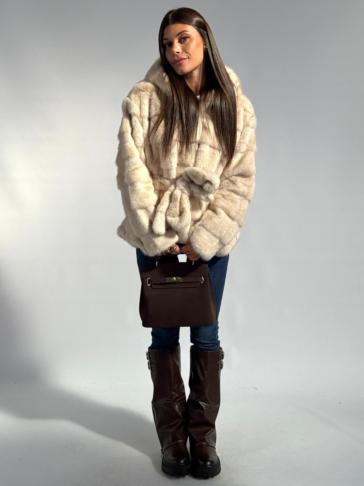 Pelliccia Yara beige