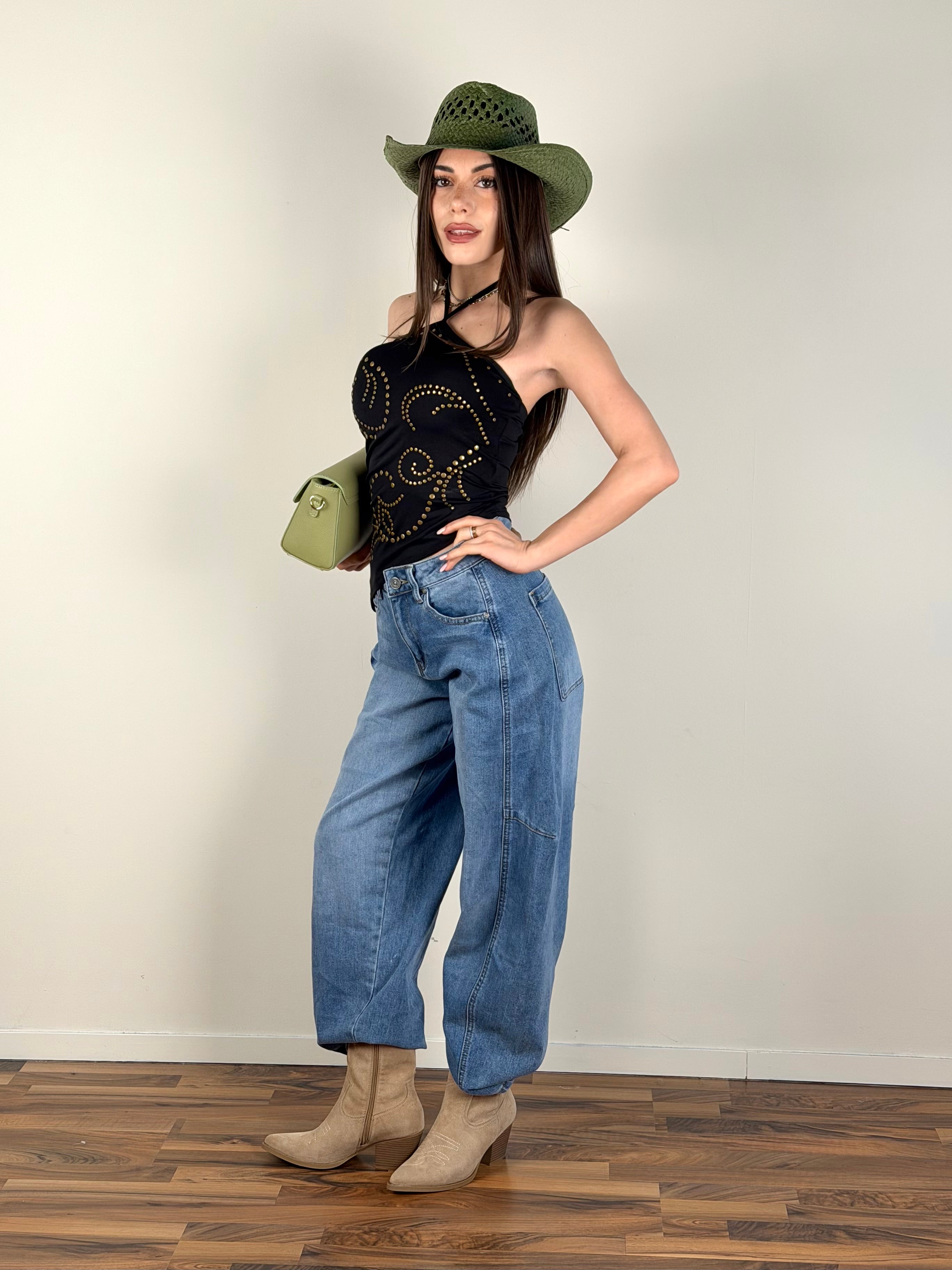 Top Coachella nero