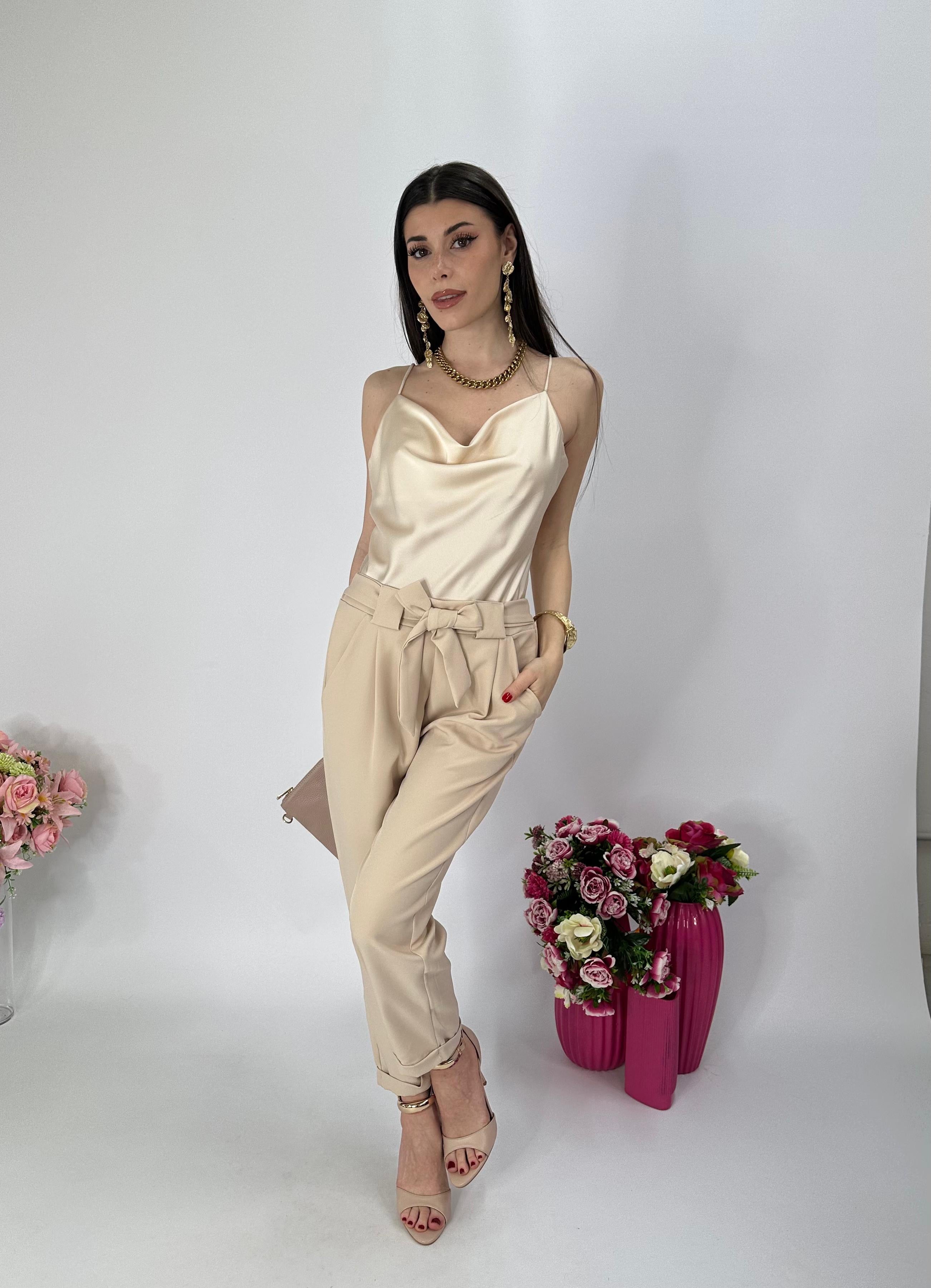Pantalone Mon Amour beige