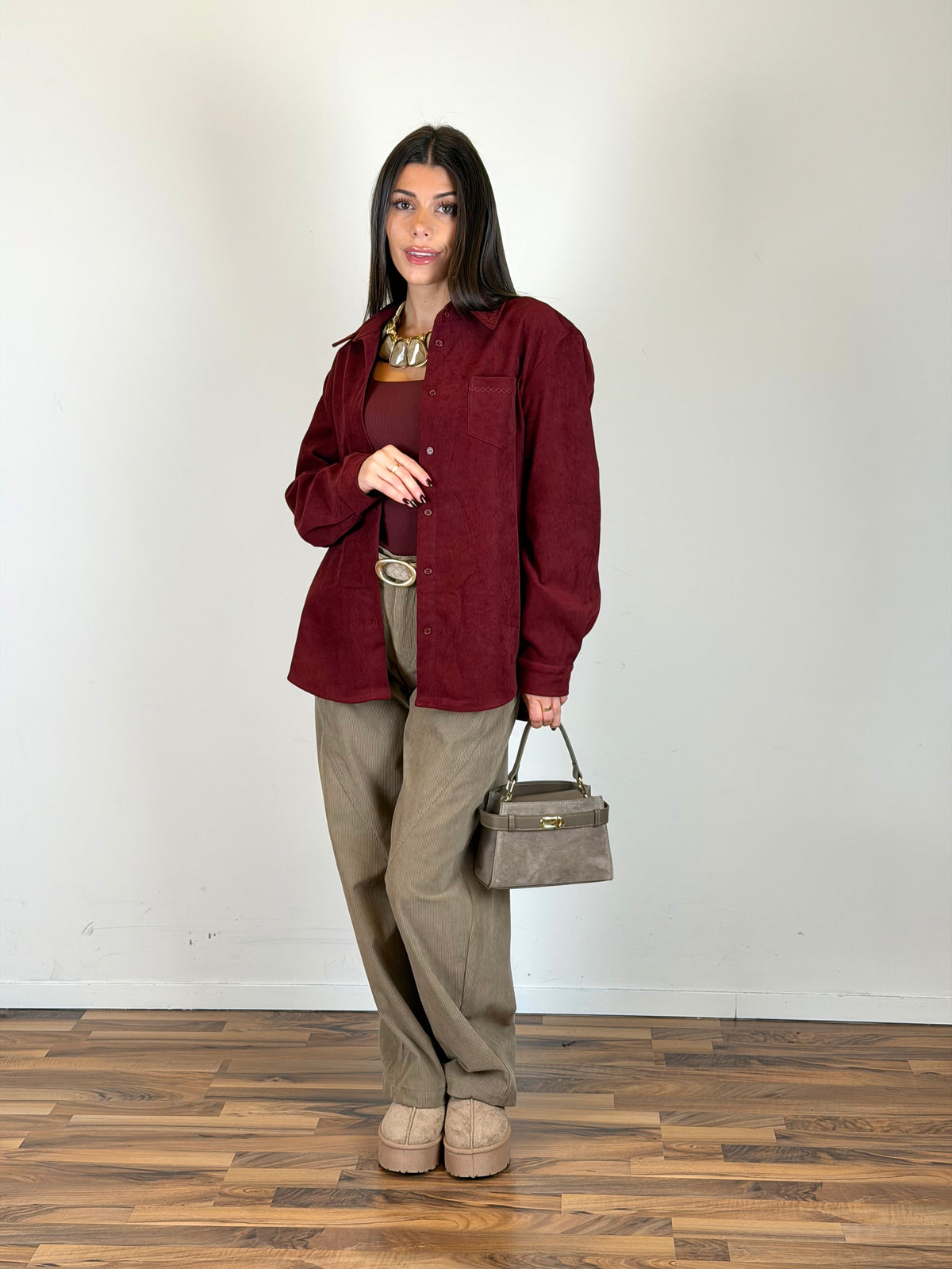 Camicia Nali bordeaux