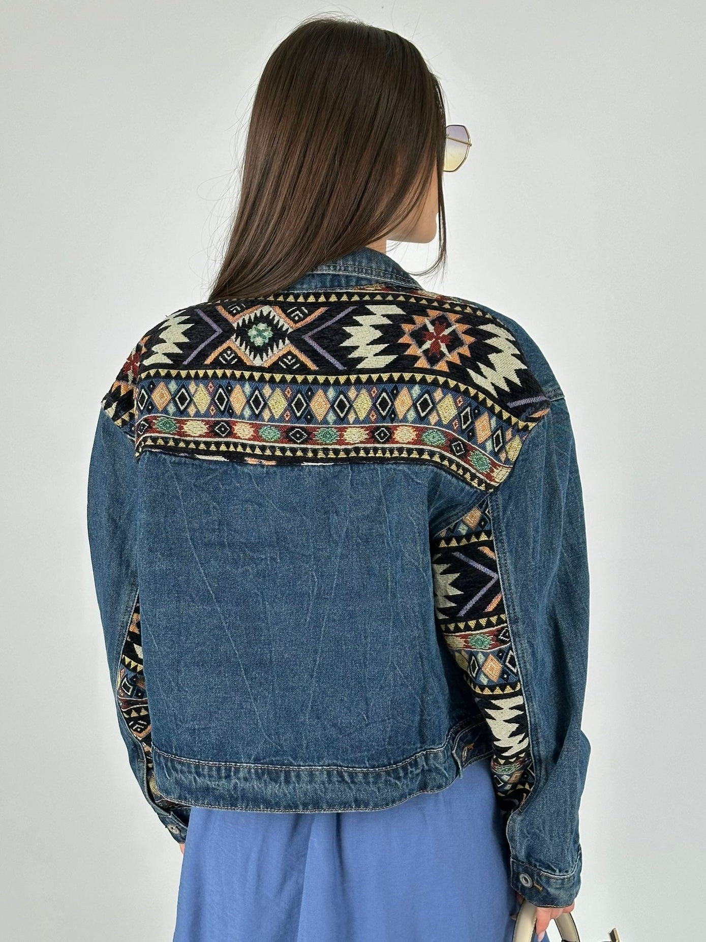 Giubbino di jeans ricamato India