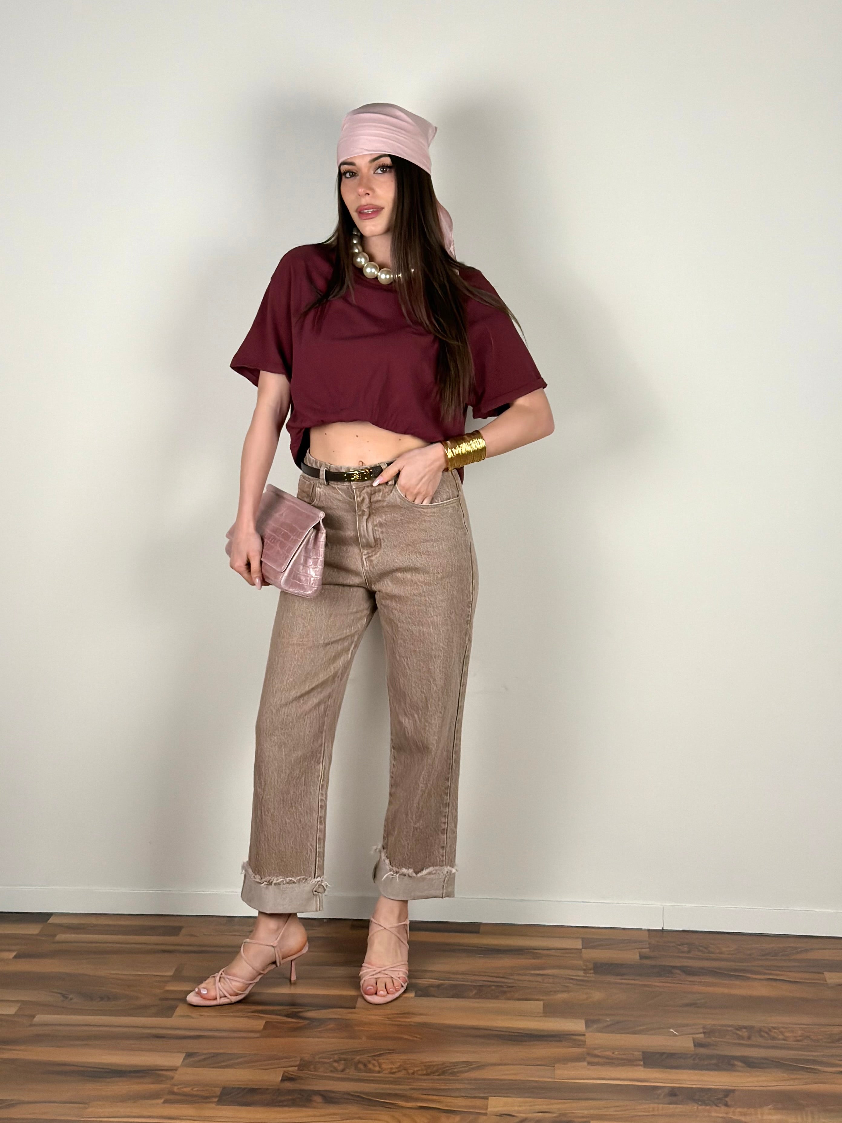 T-shirt Western Bordeaux
