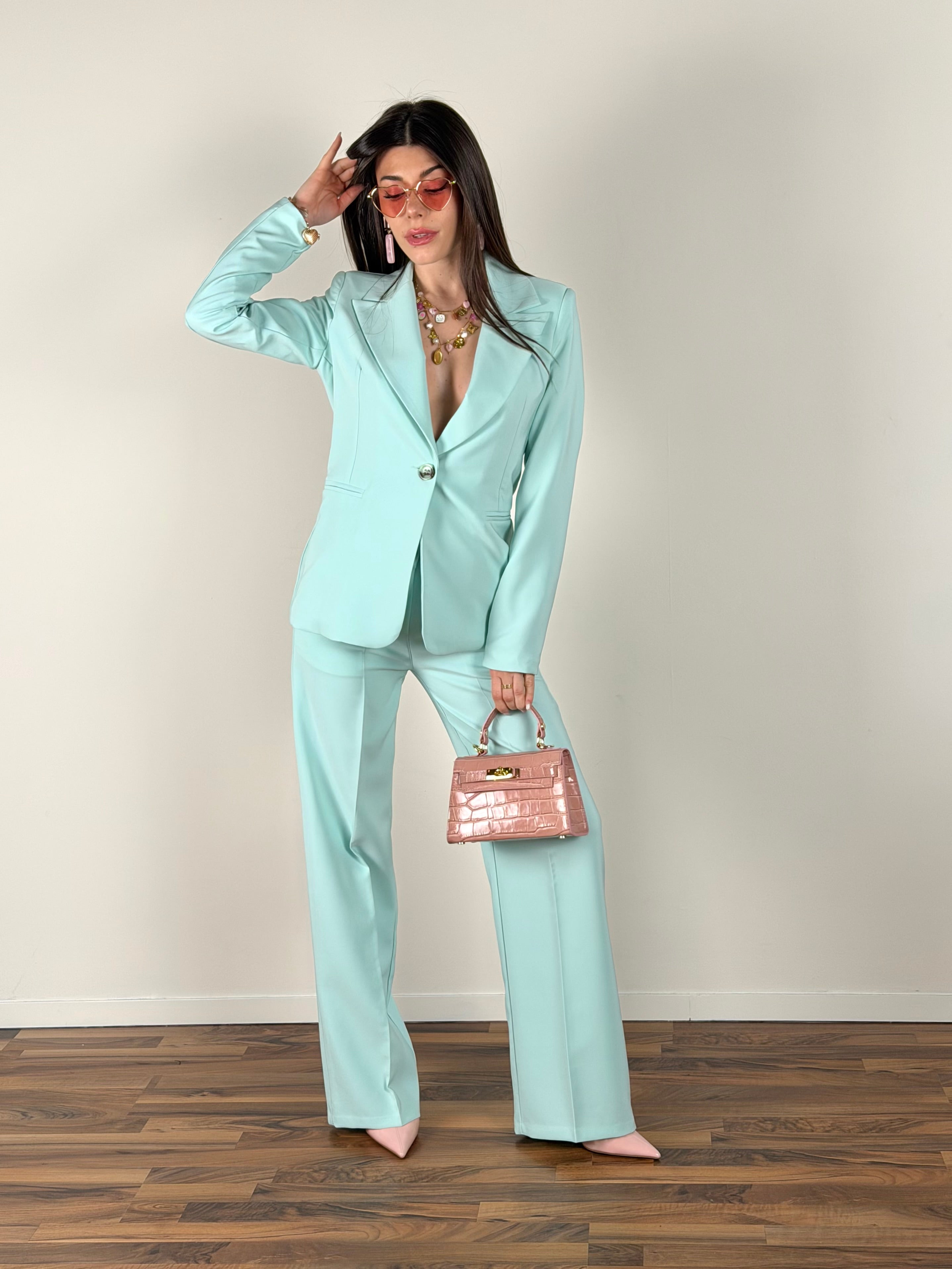 Completo elodie palazzo turchese