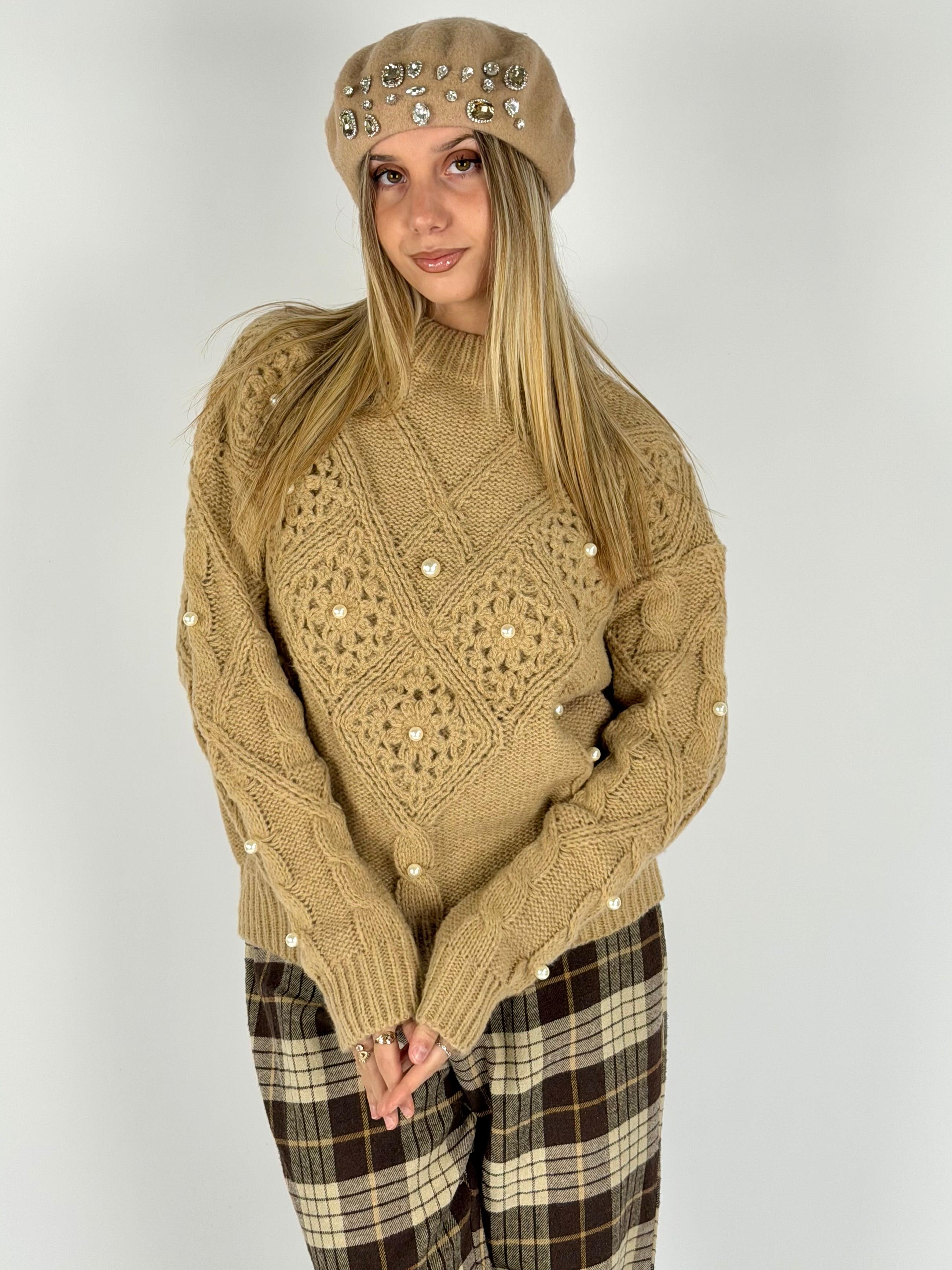 Maglia Perla tabacco