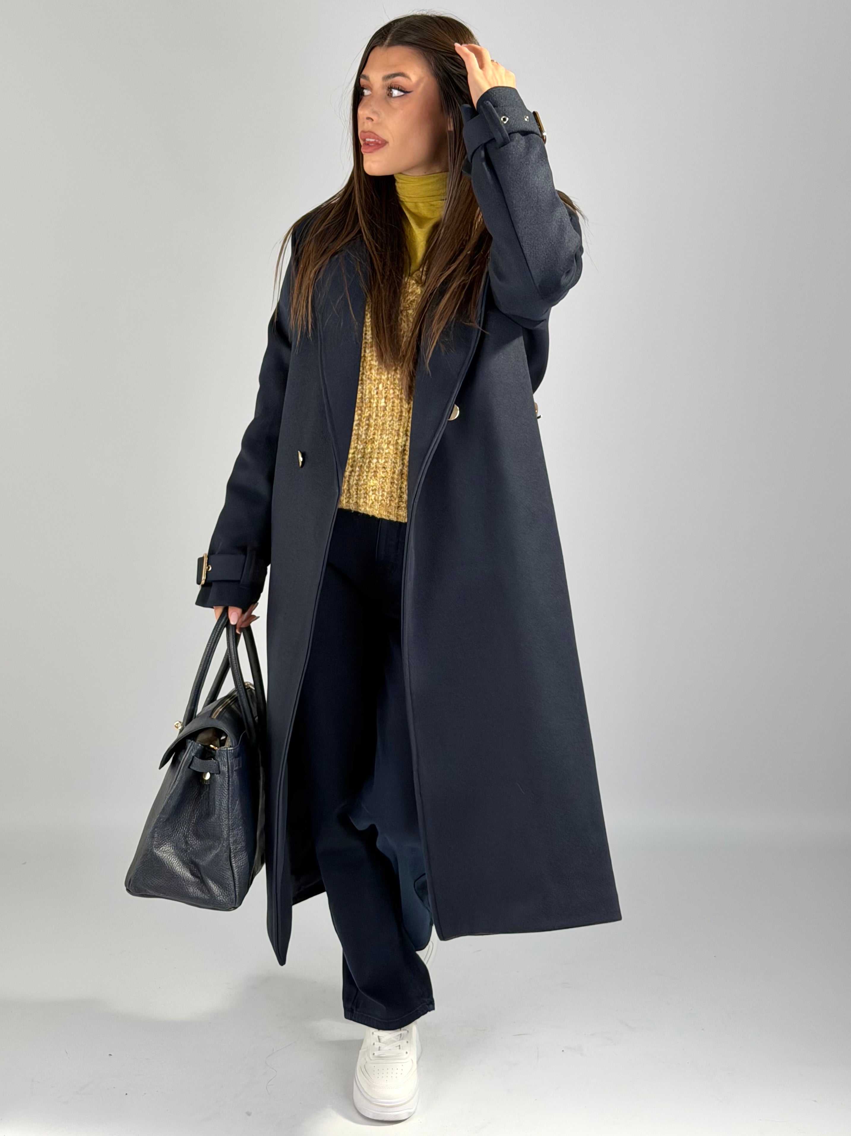 Cappotto Taylor blu