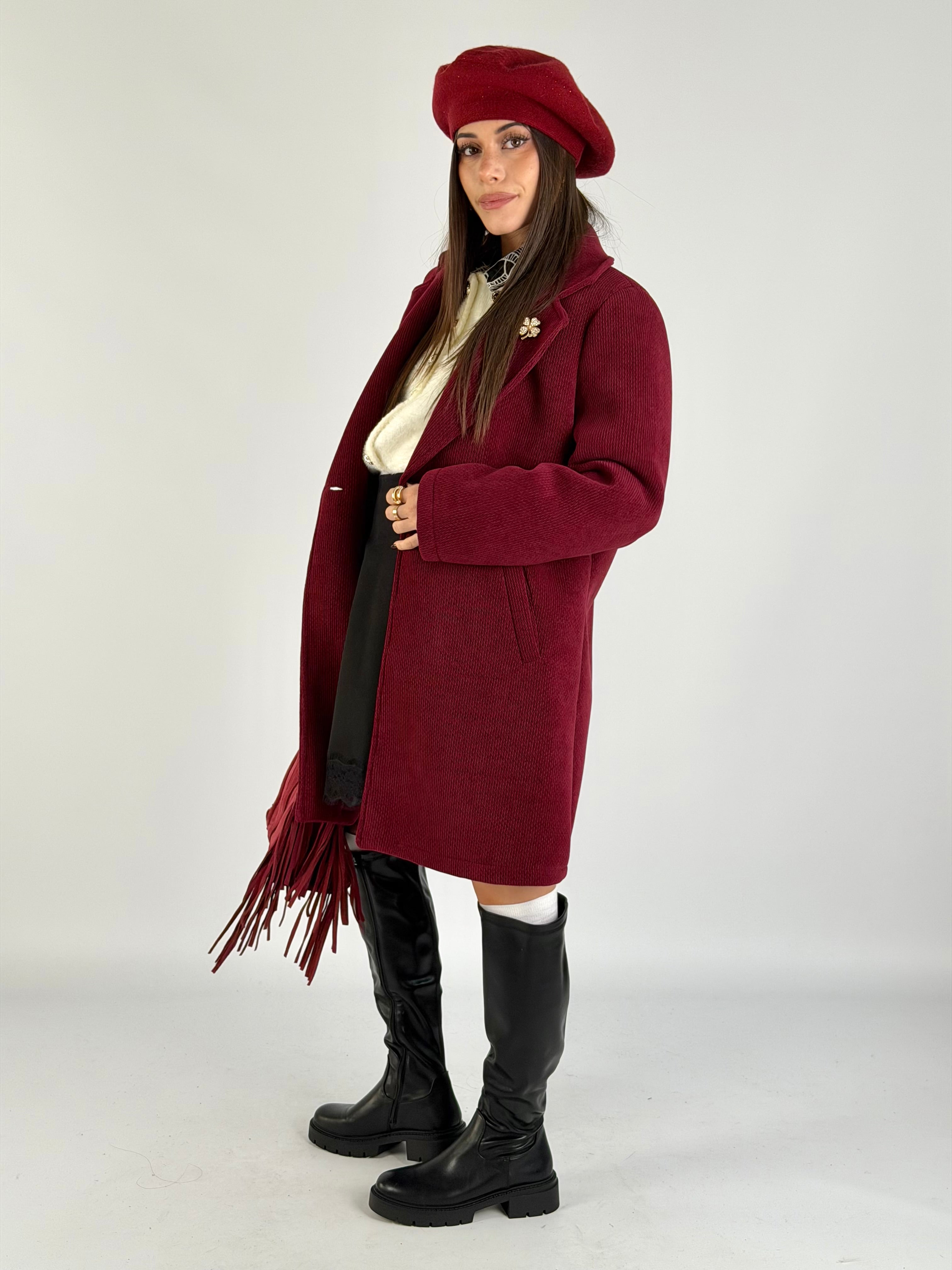 Cappotto Billy bordeaux