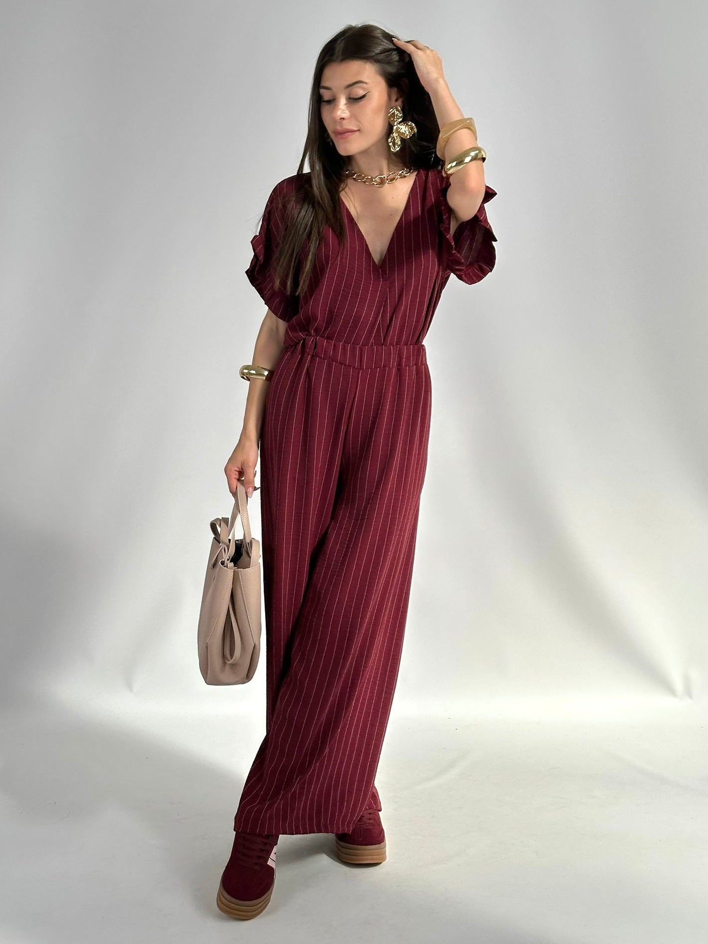 Completo Samantha bordeaux