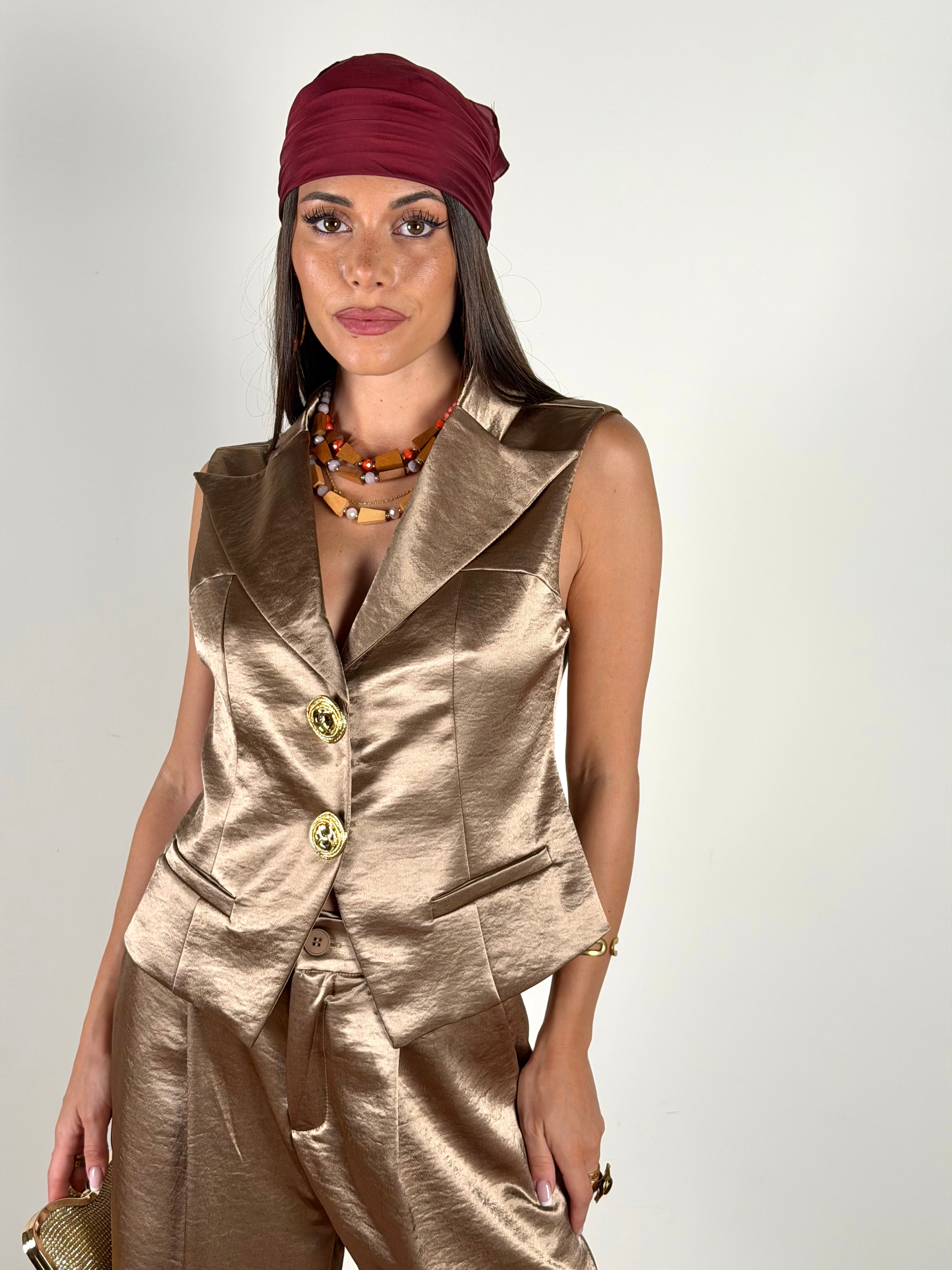 Gilet Luxury beige