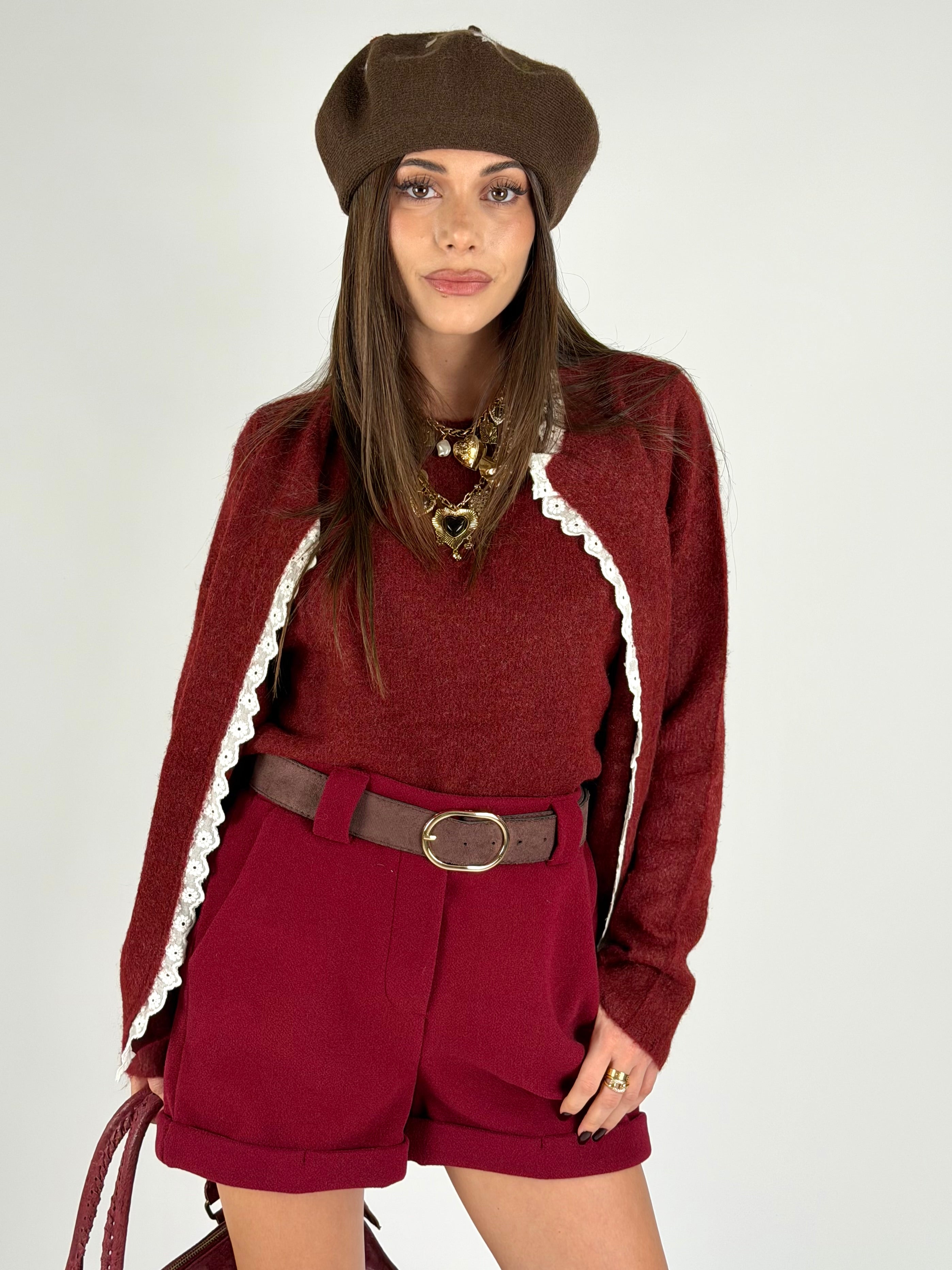 Maglia Sharon bordeaux