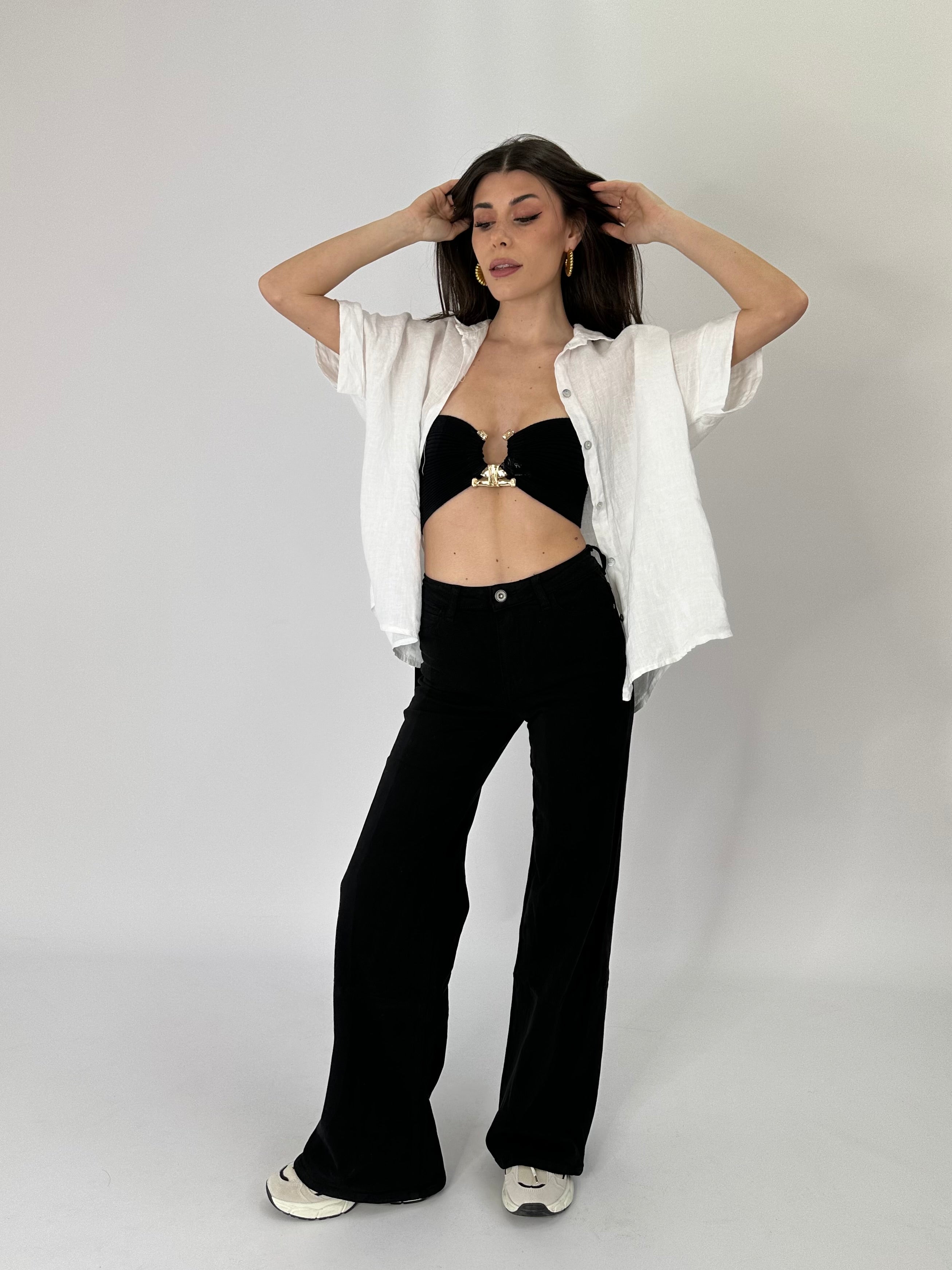 Jeans ofelia palazzo nero