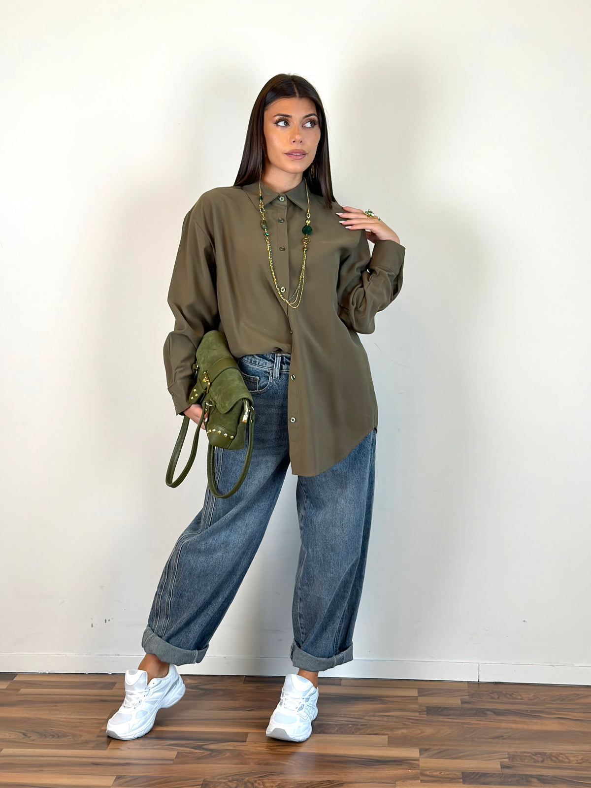 Camicia belle verde