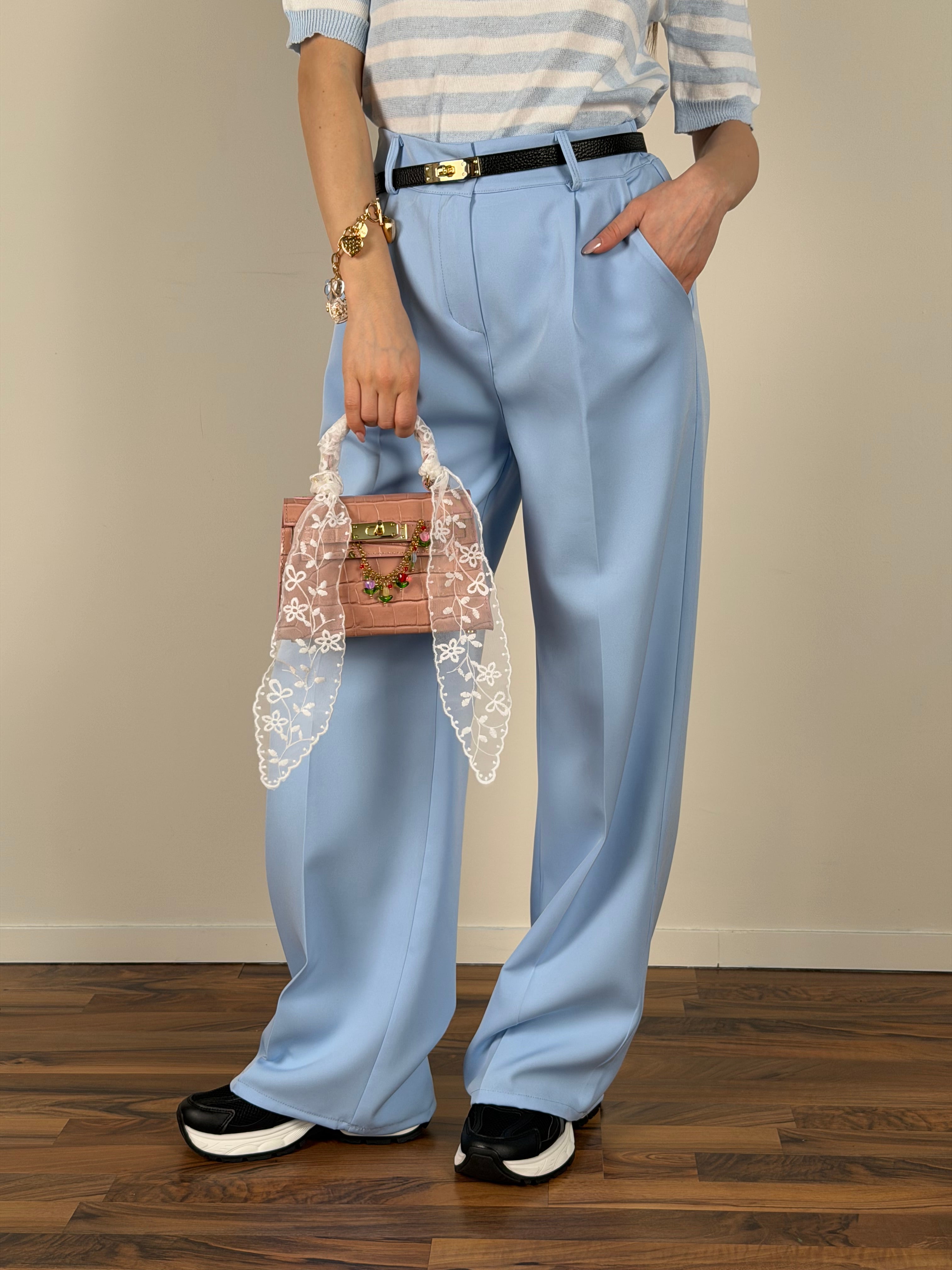 Pantalone everyday celeste