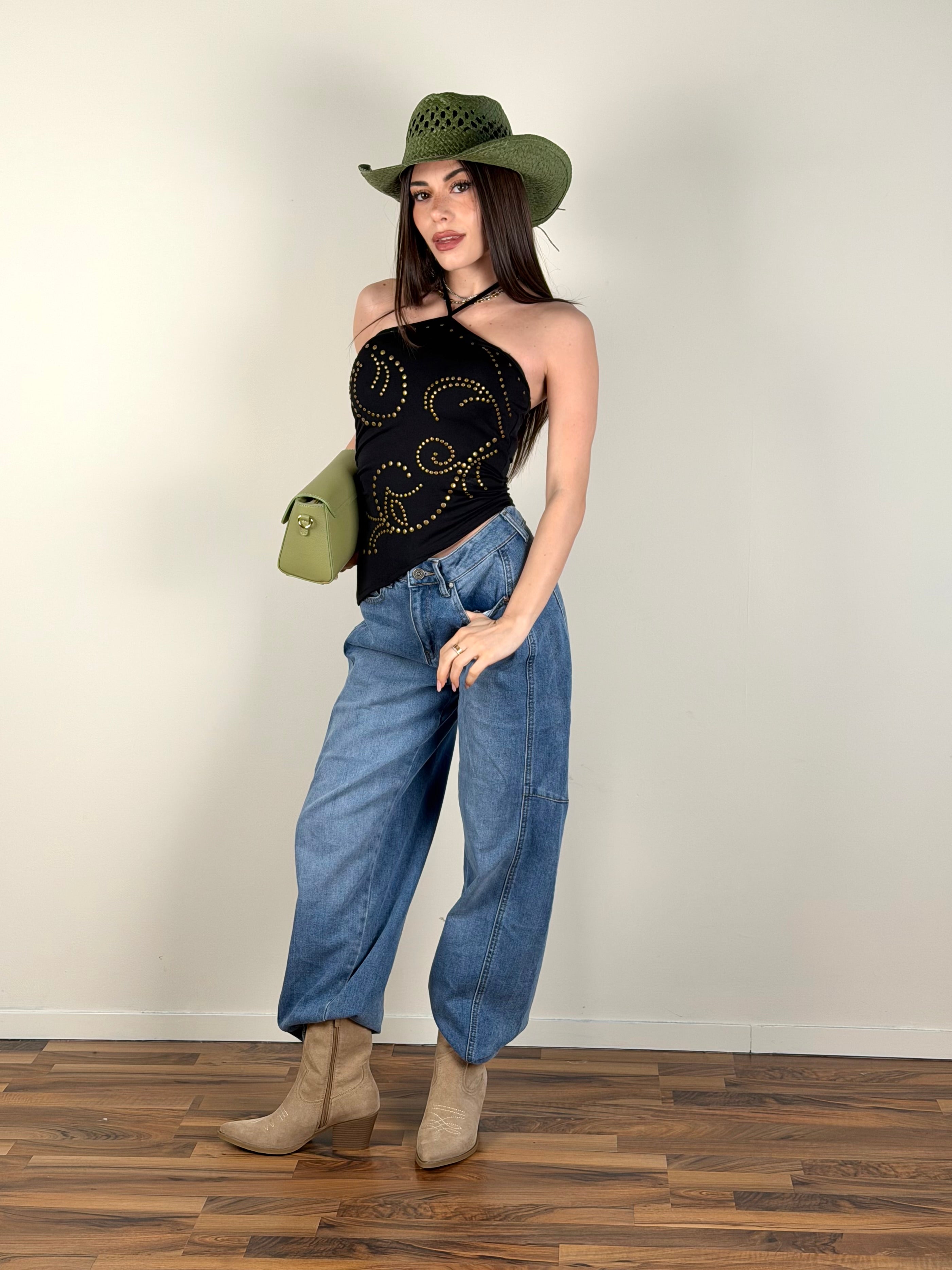 Top Coachella nero