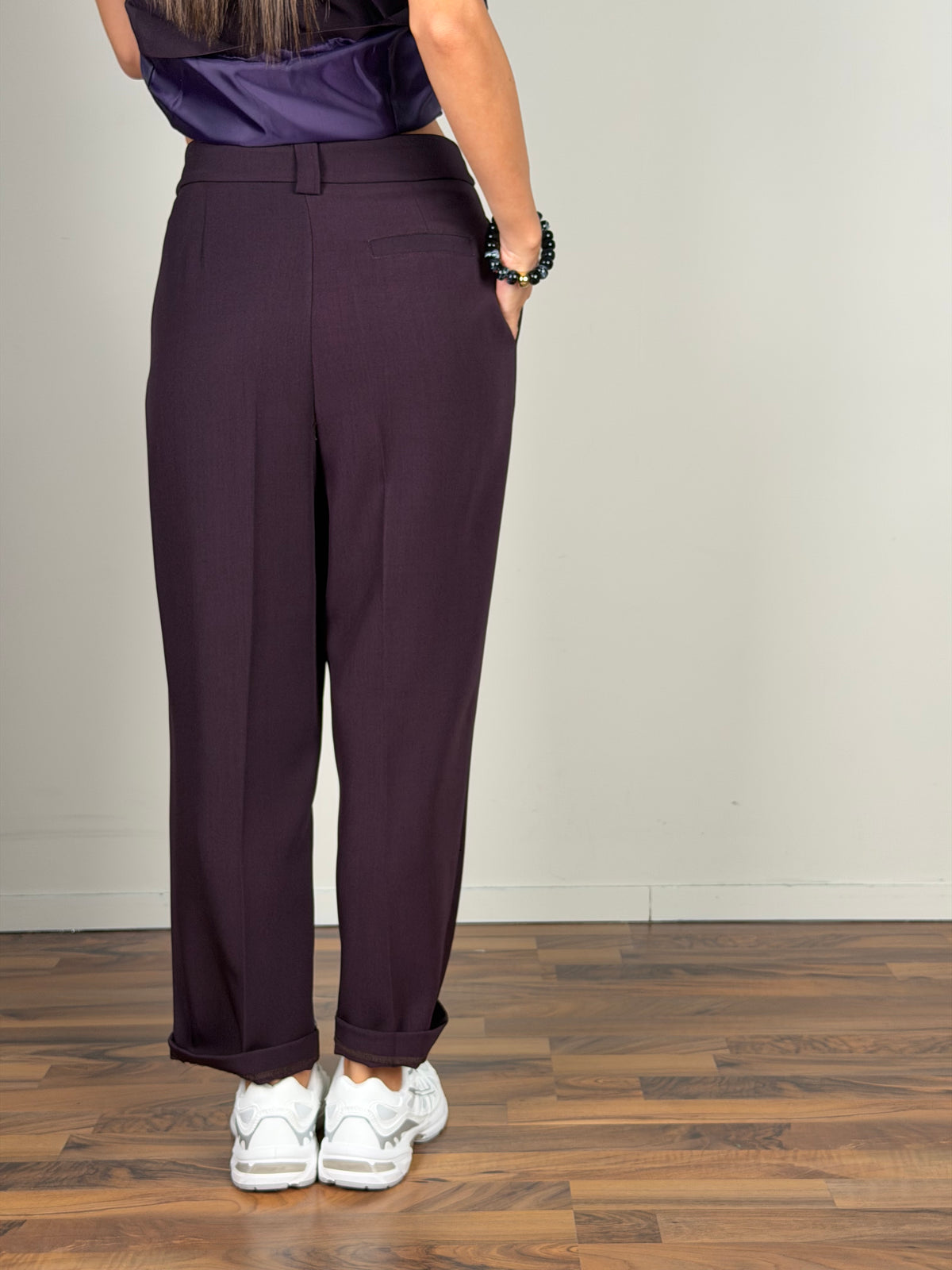 Pantalone Diana bordeaux