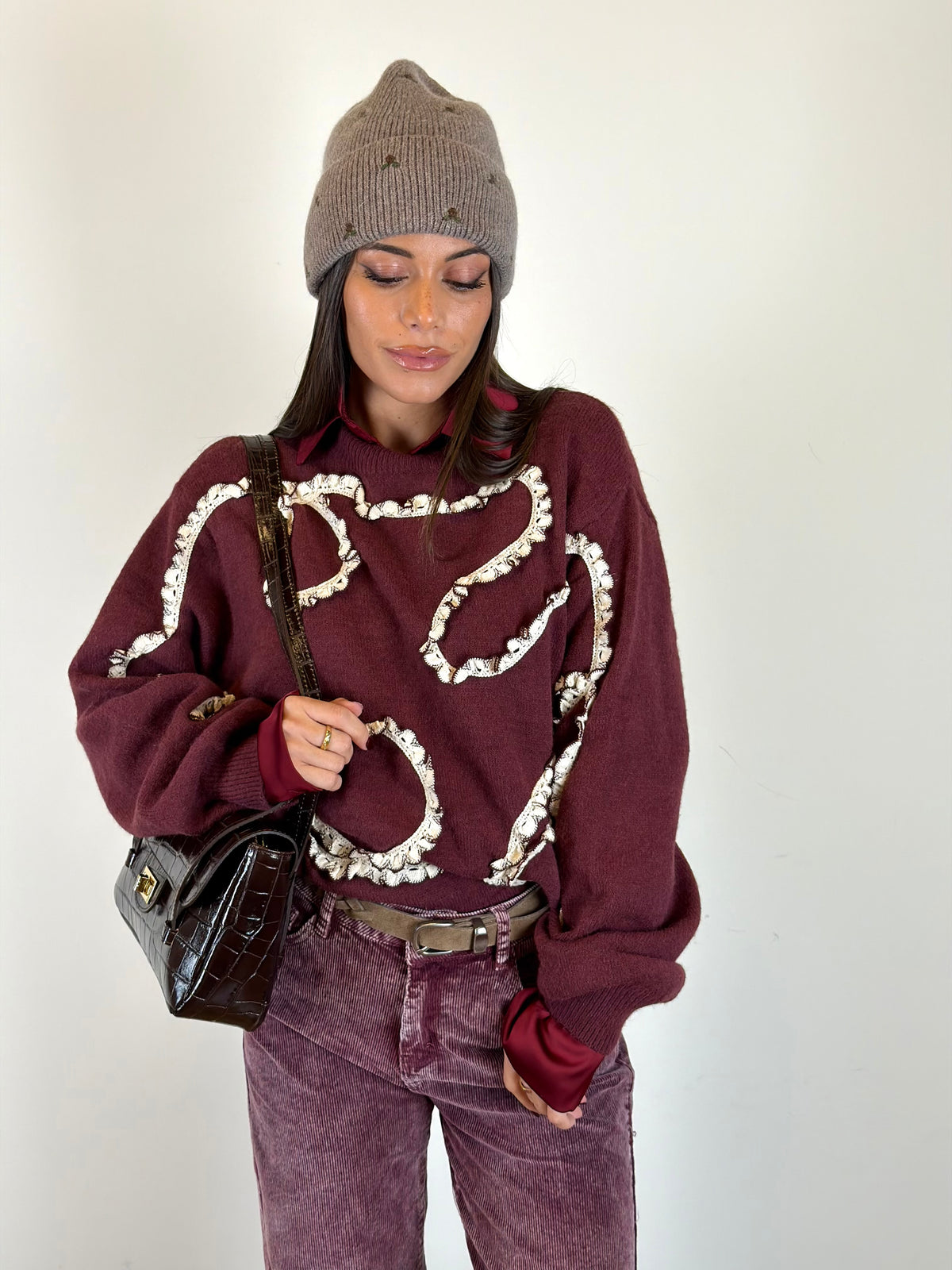 Maglia Berry bordeaux