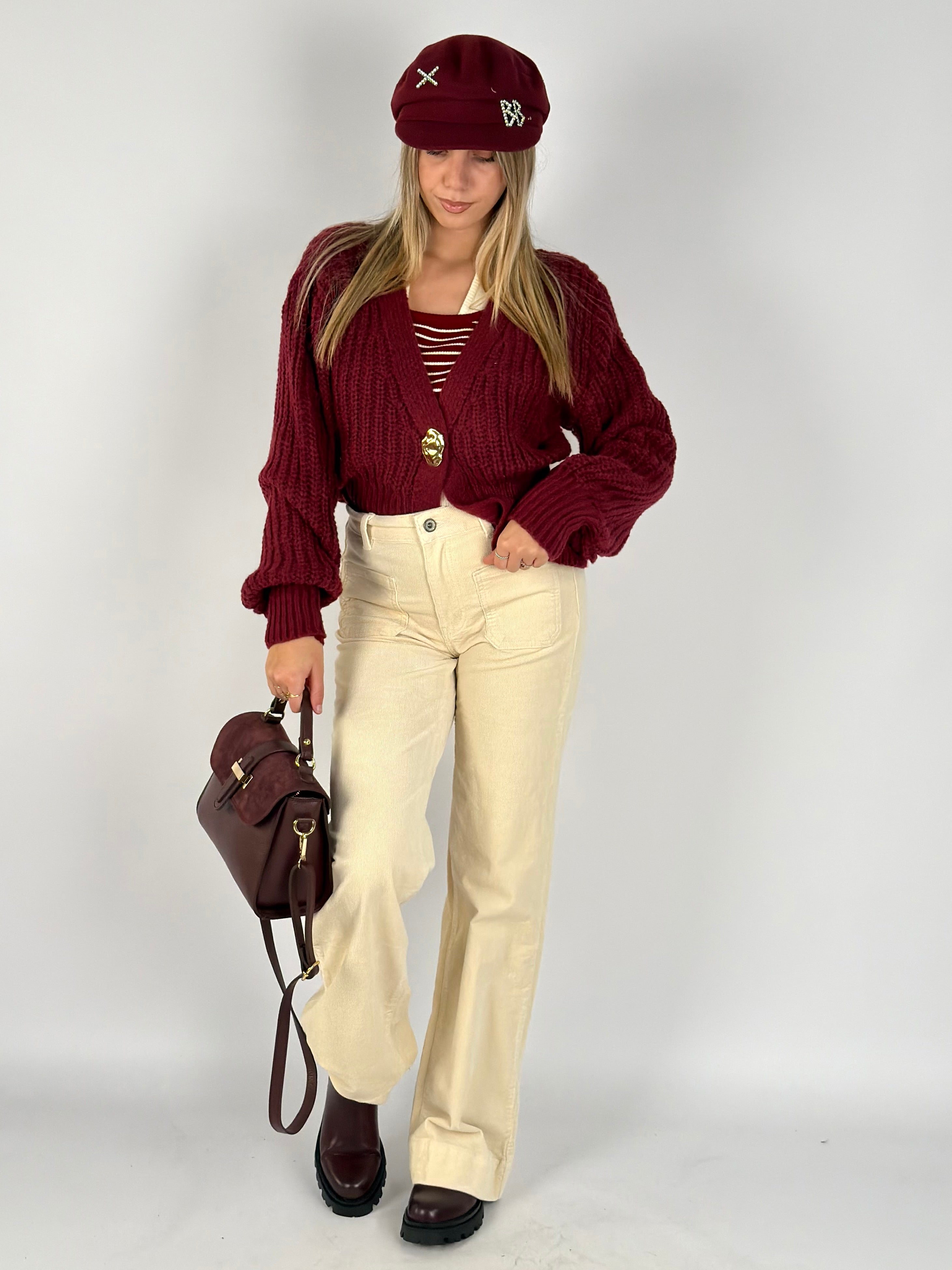 Maglia happy bordeaux