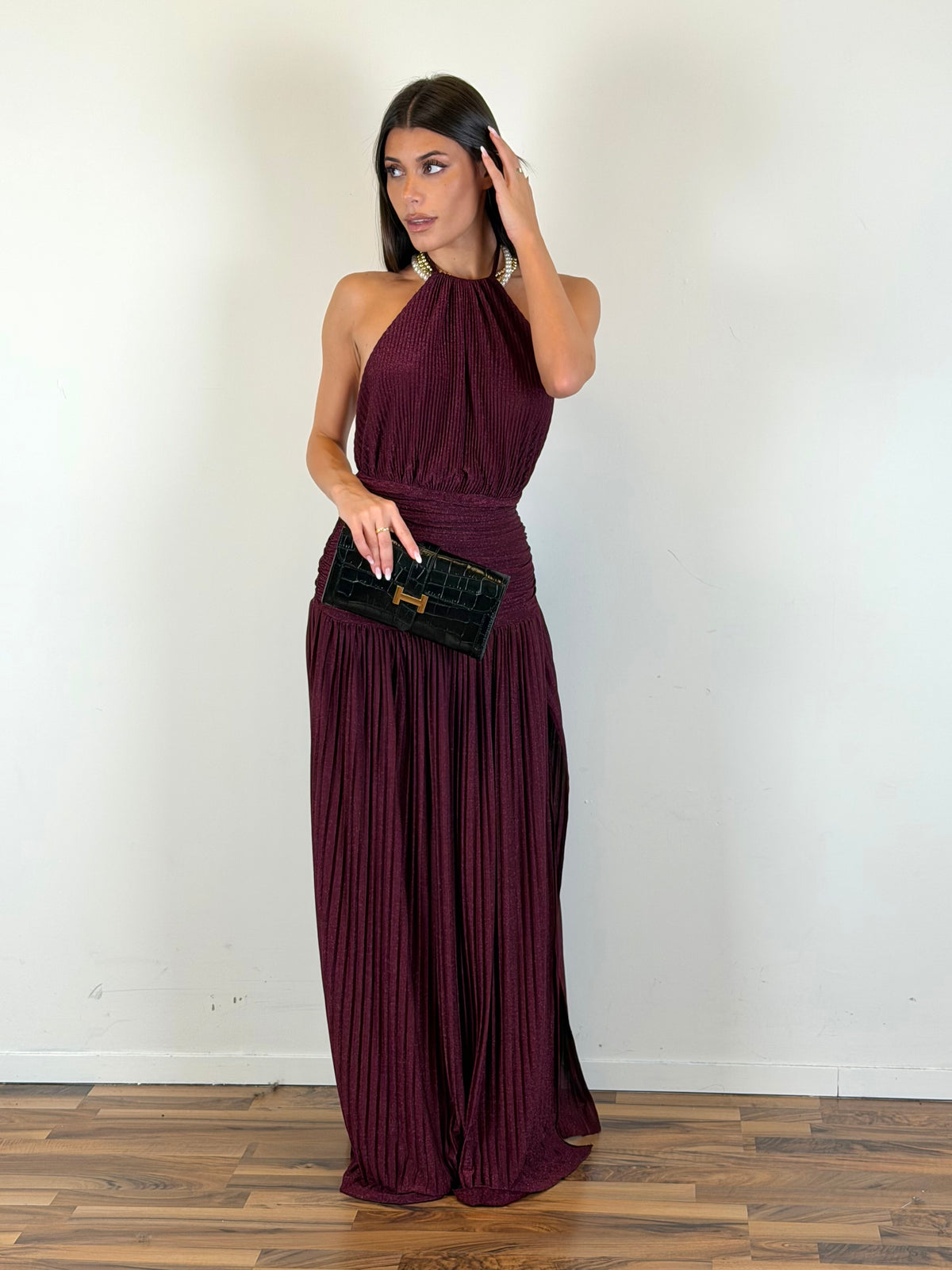 Abito Elegant Night bordeaux