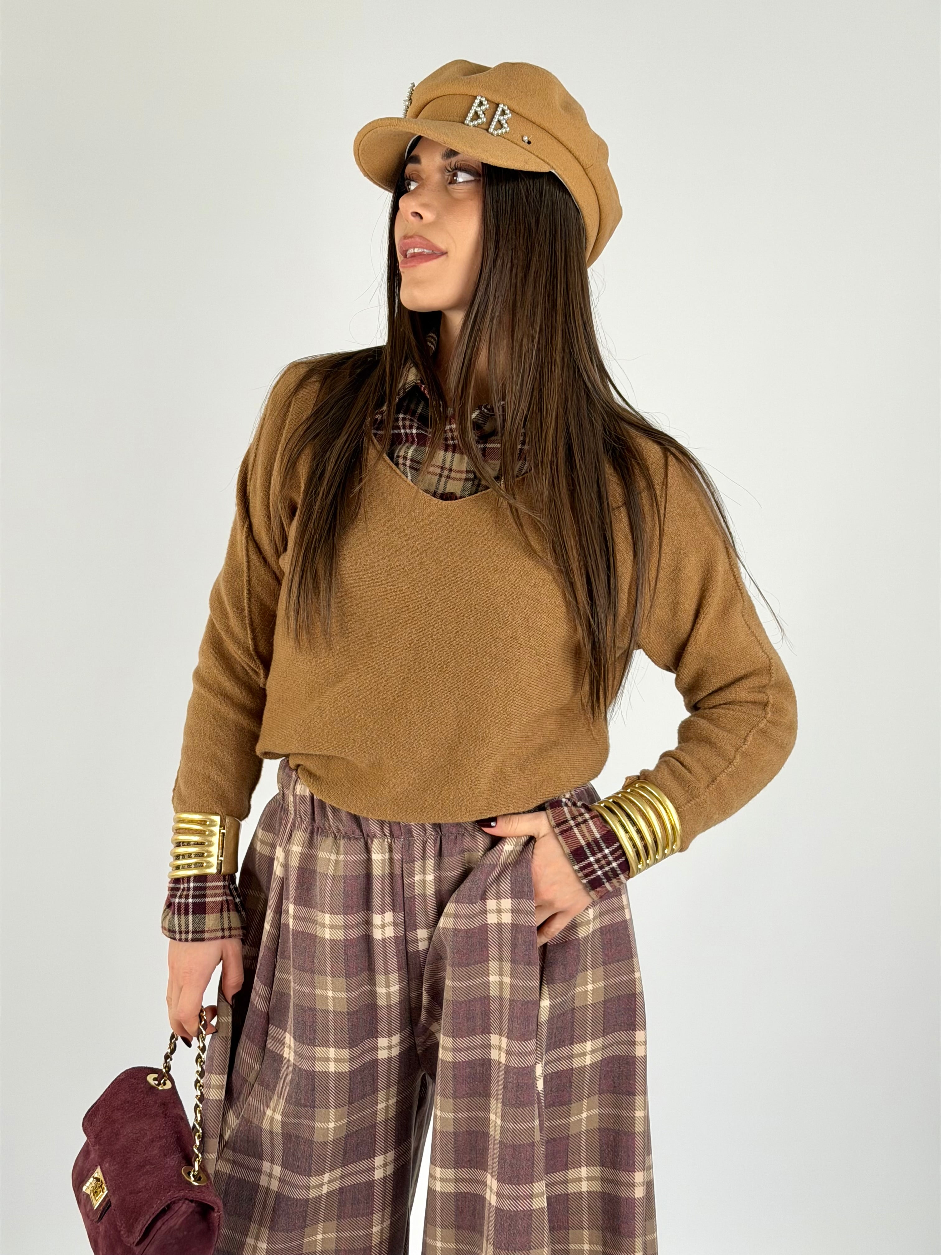 Maglia Morgana tabacco