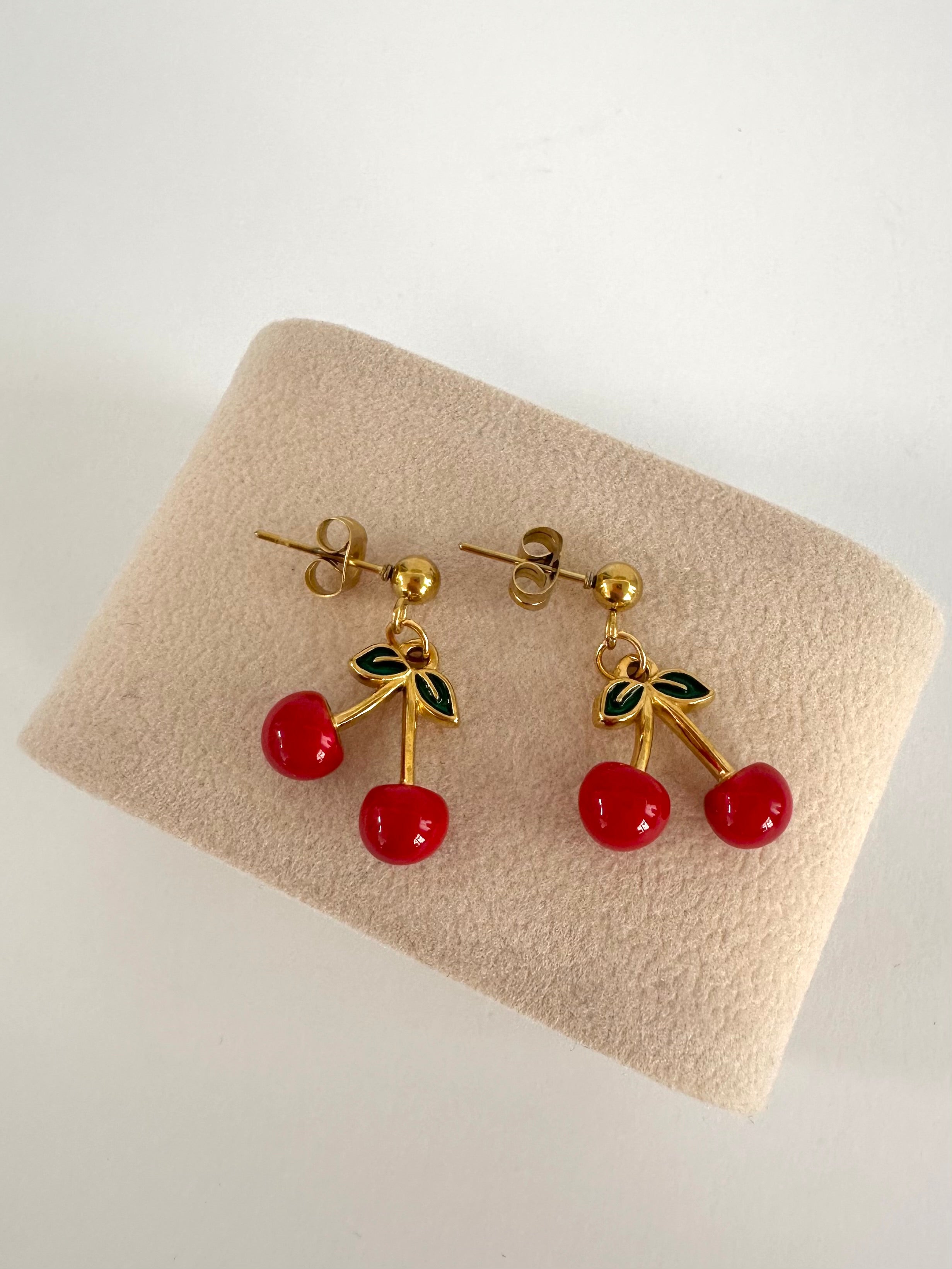 Orecchini fruit cherry Gold