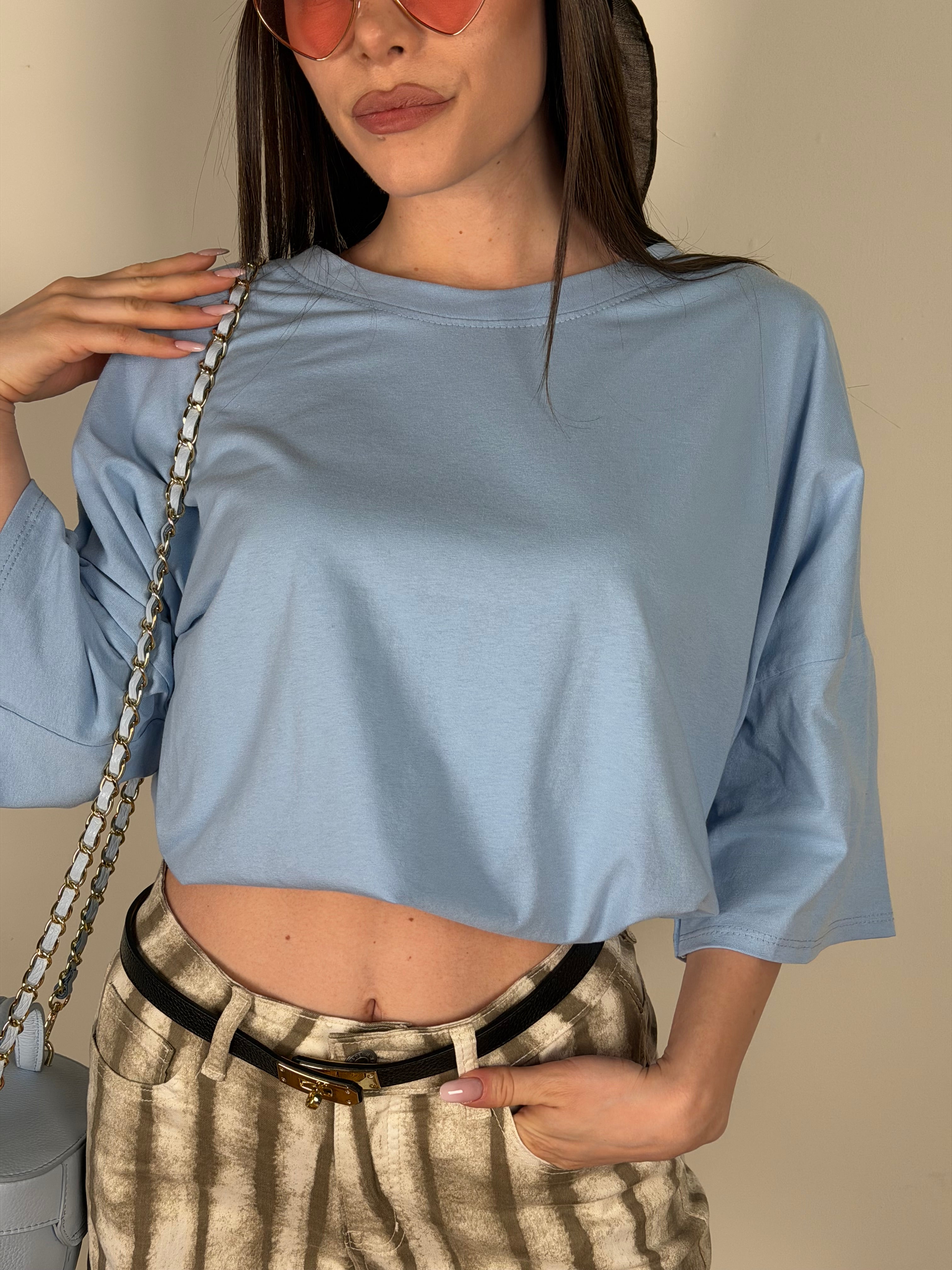 T-shirt Coraline celeste
