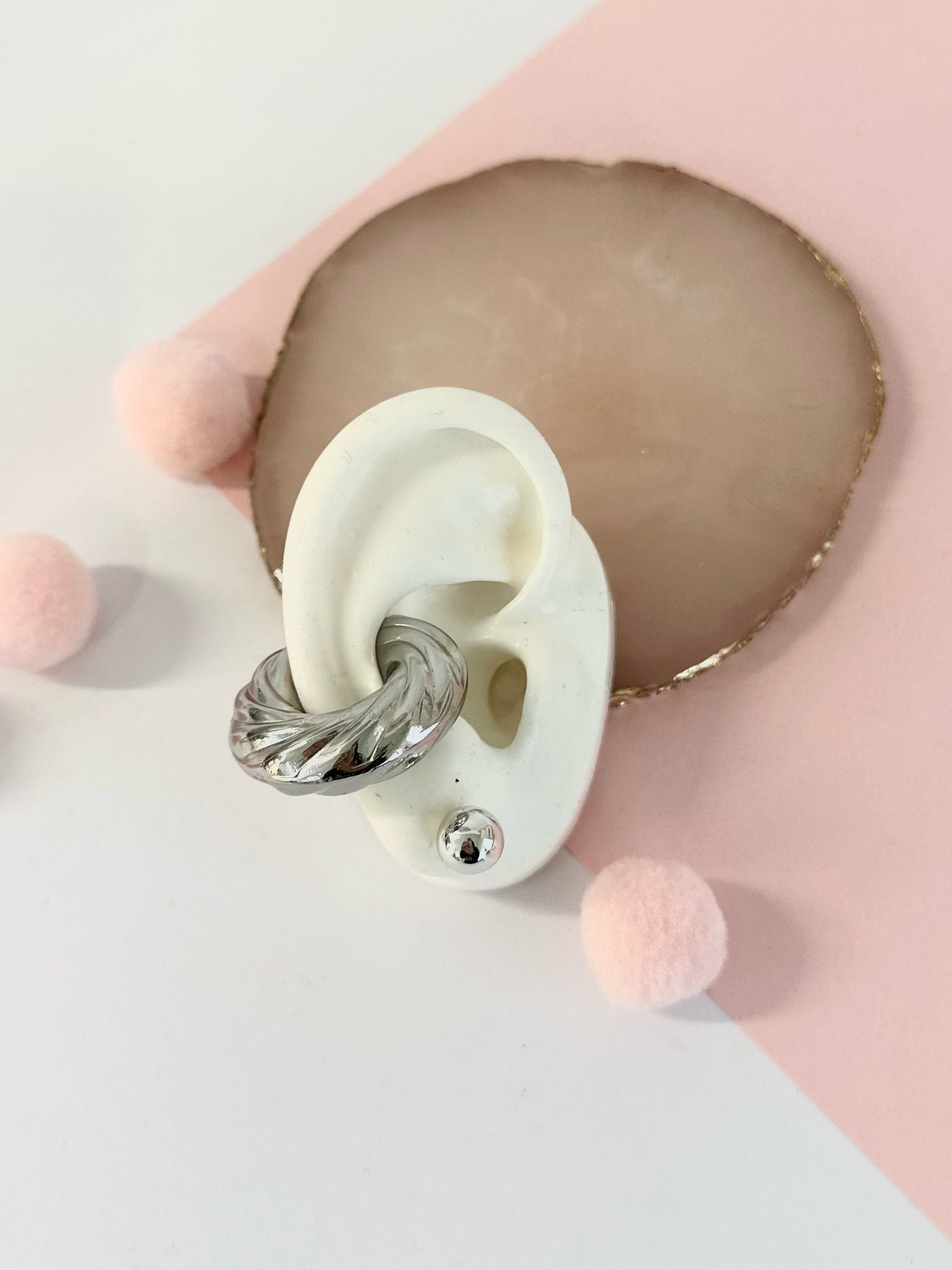 Maxi earcuff vertigo argento