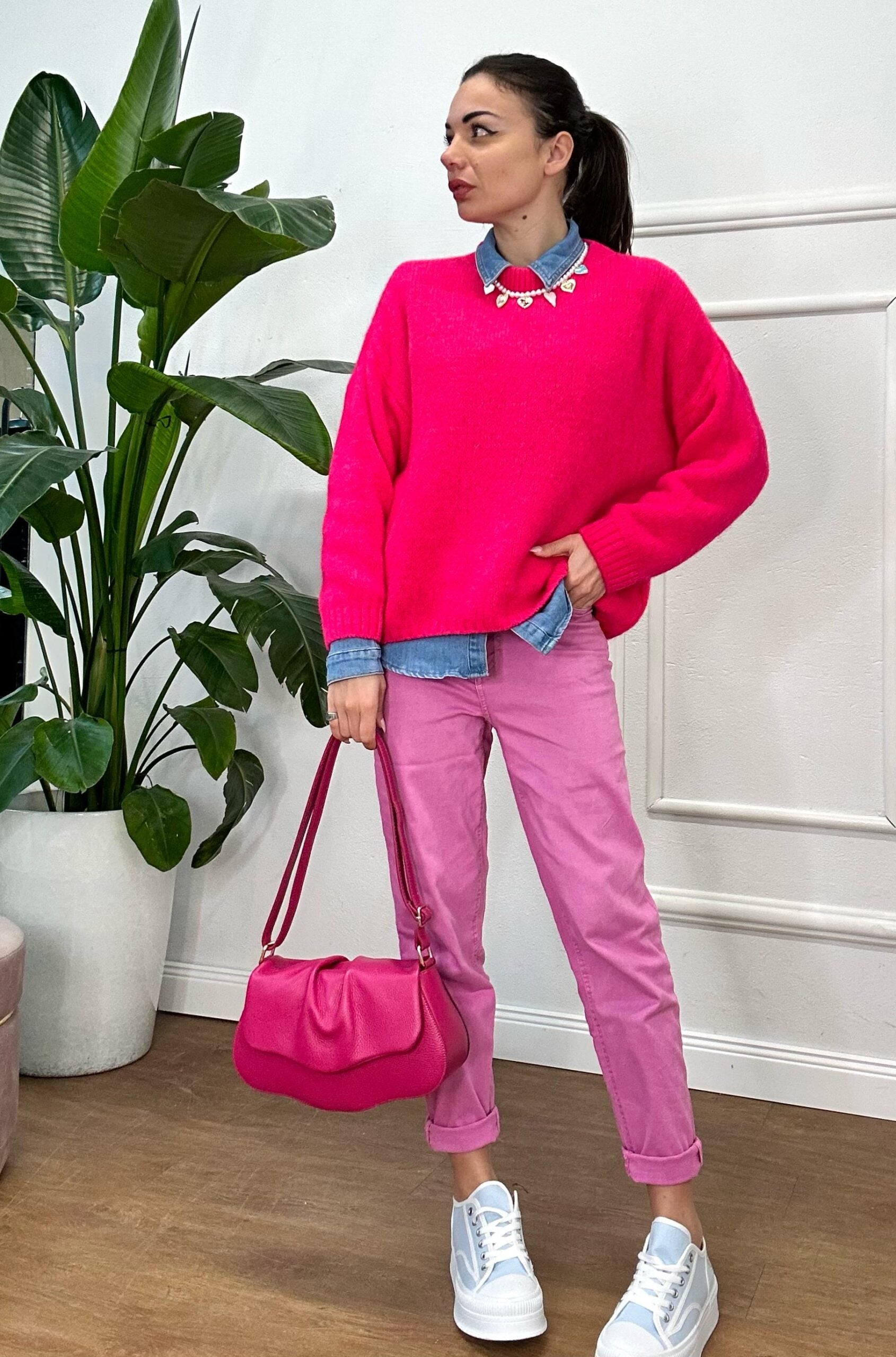 JEANS SPRING 389 fucsia