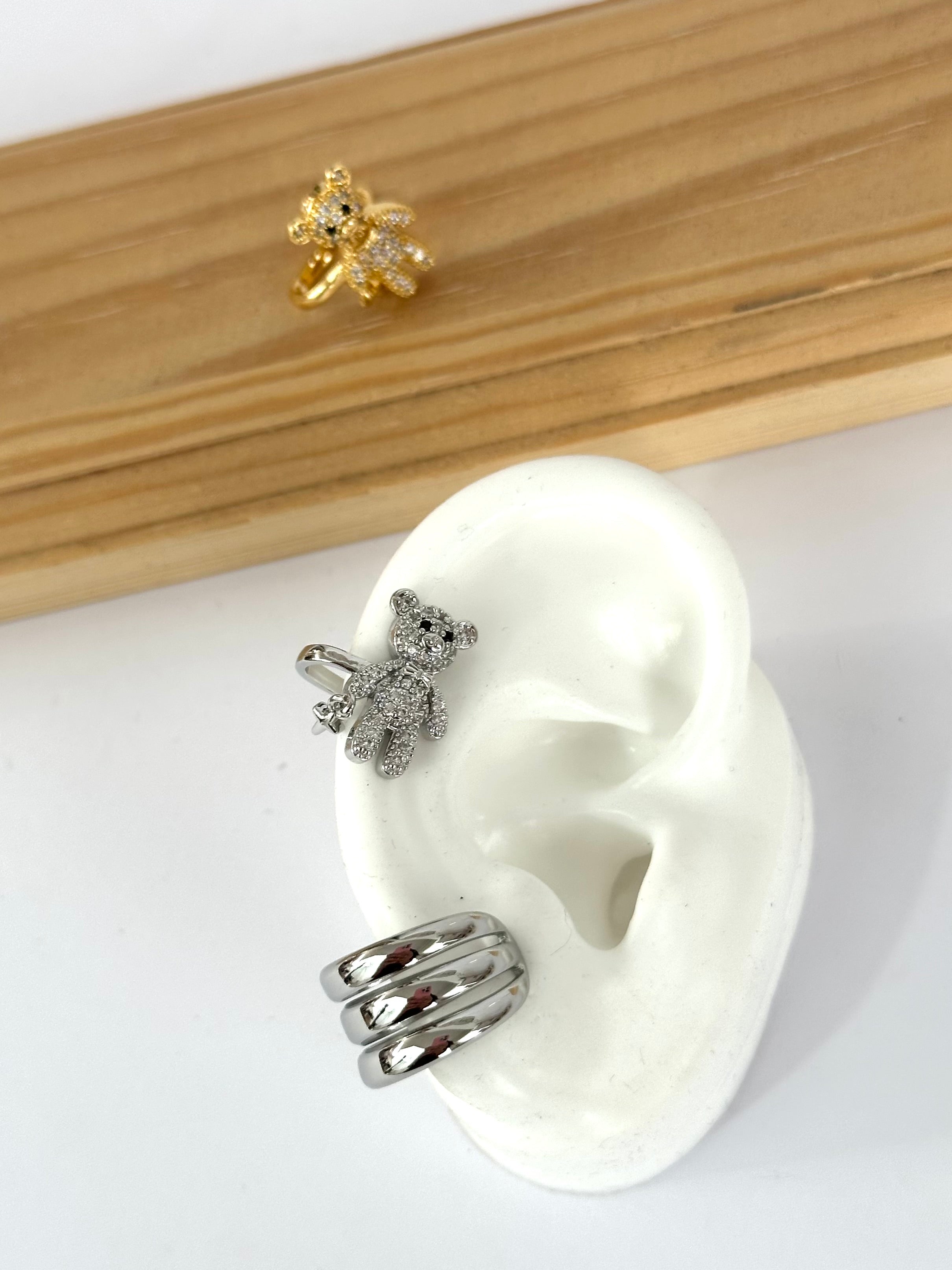 Maxi earcuff Teddy zirconato