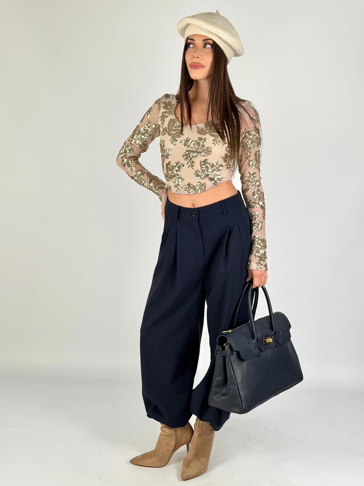 Pantalone Irene blu