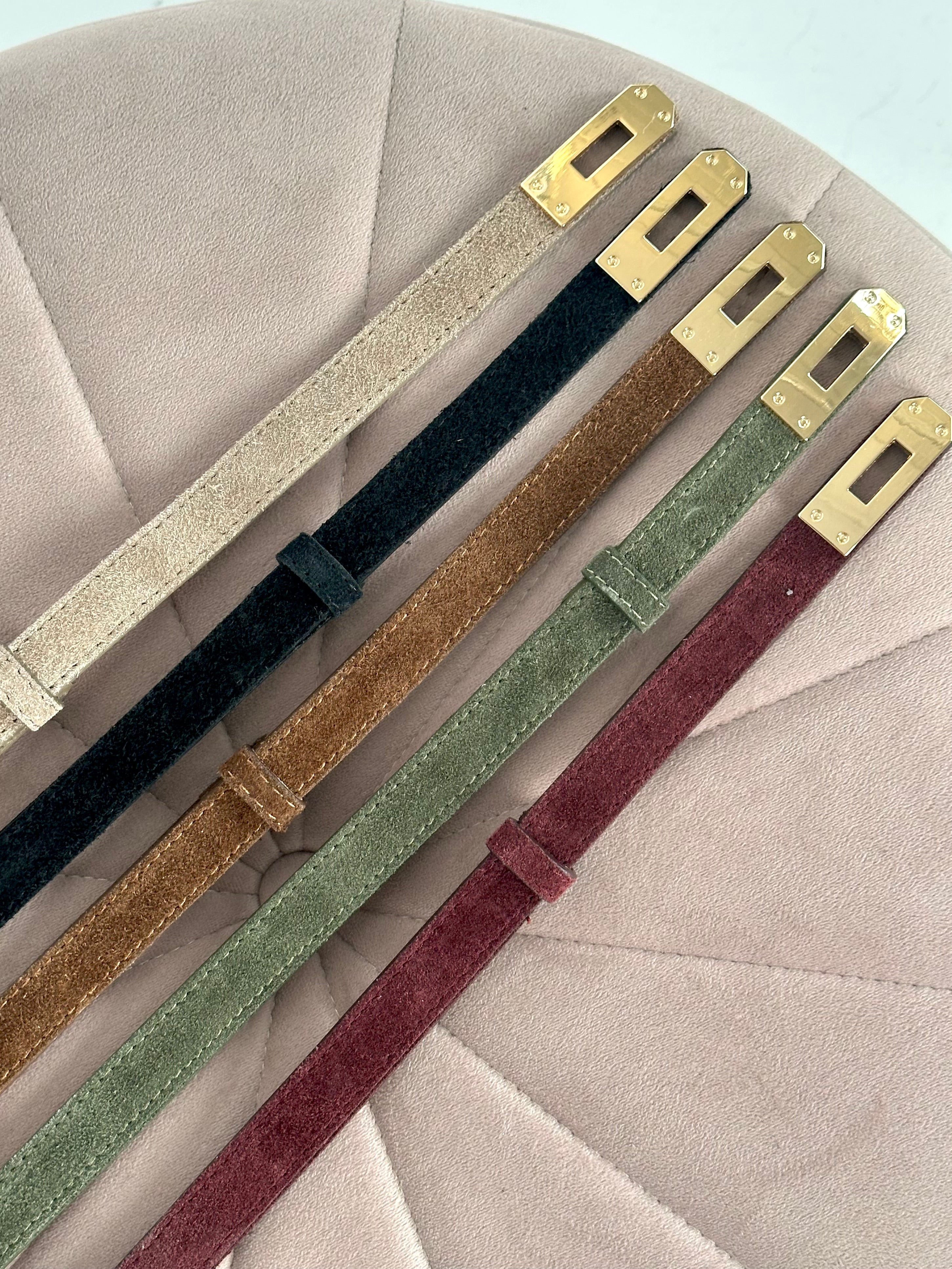 Cintura Hermosa scamosciata vera pelle