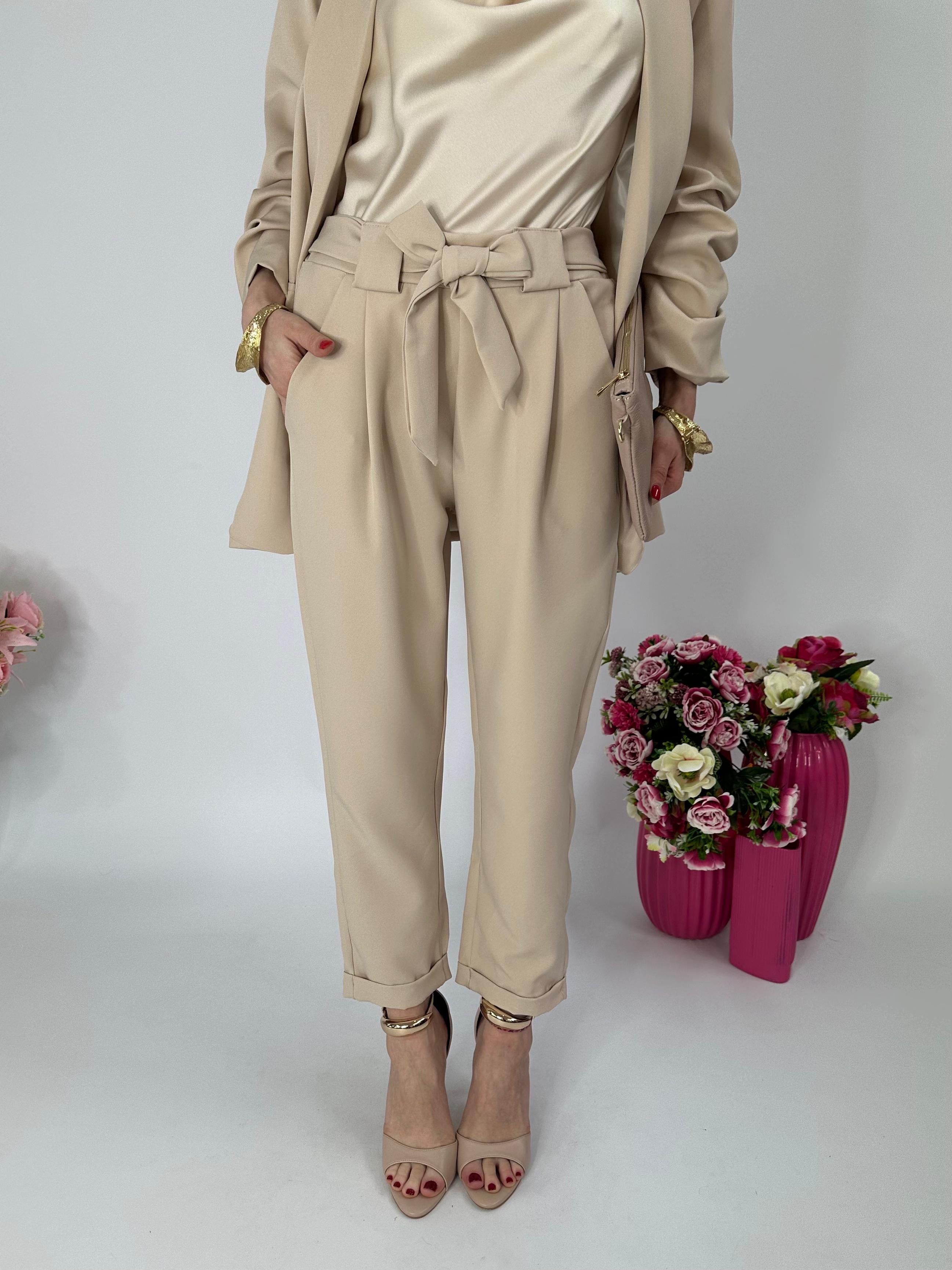 Pantalone Mon Amour beige