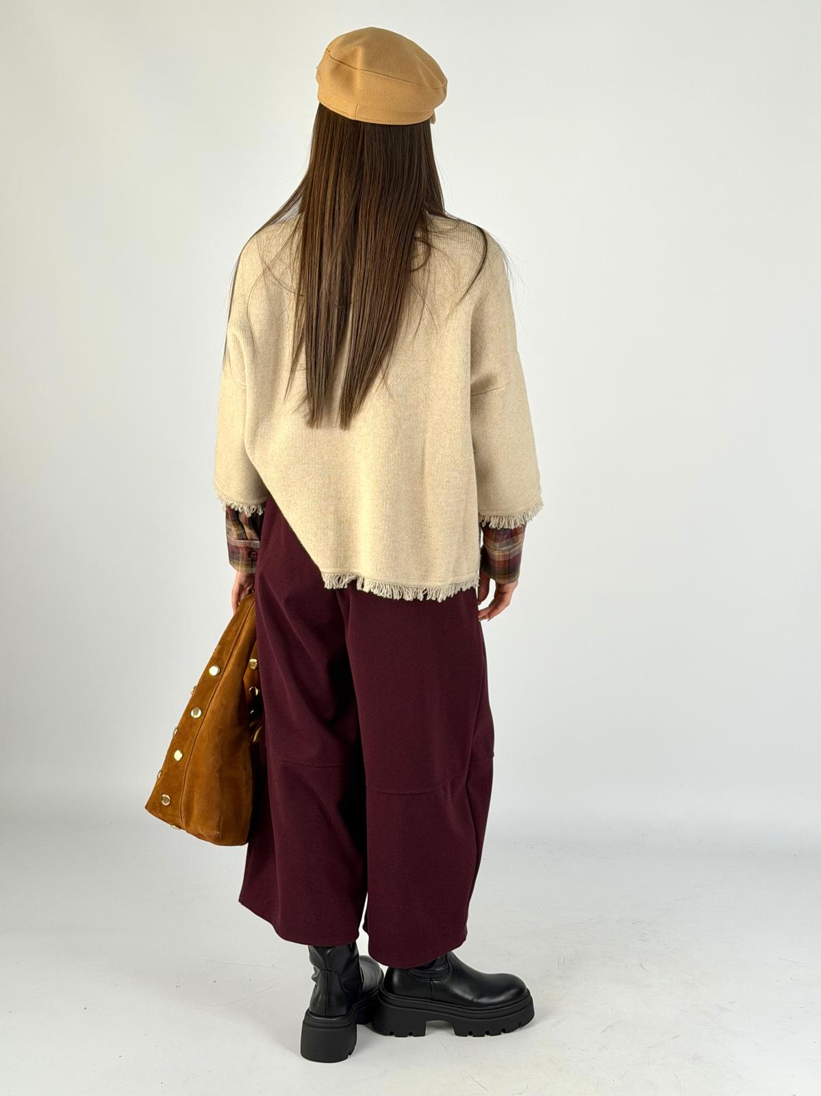 Pantalone Mulan bordeaux