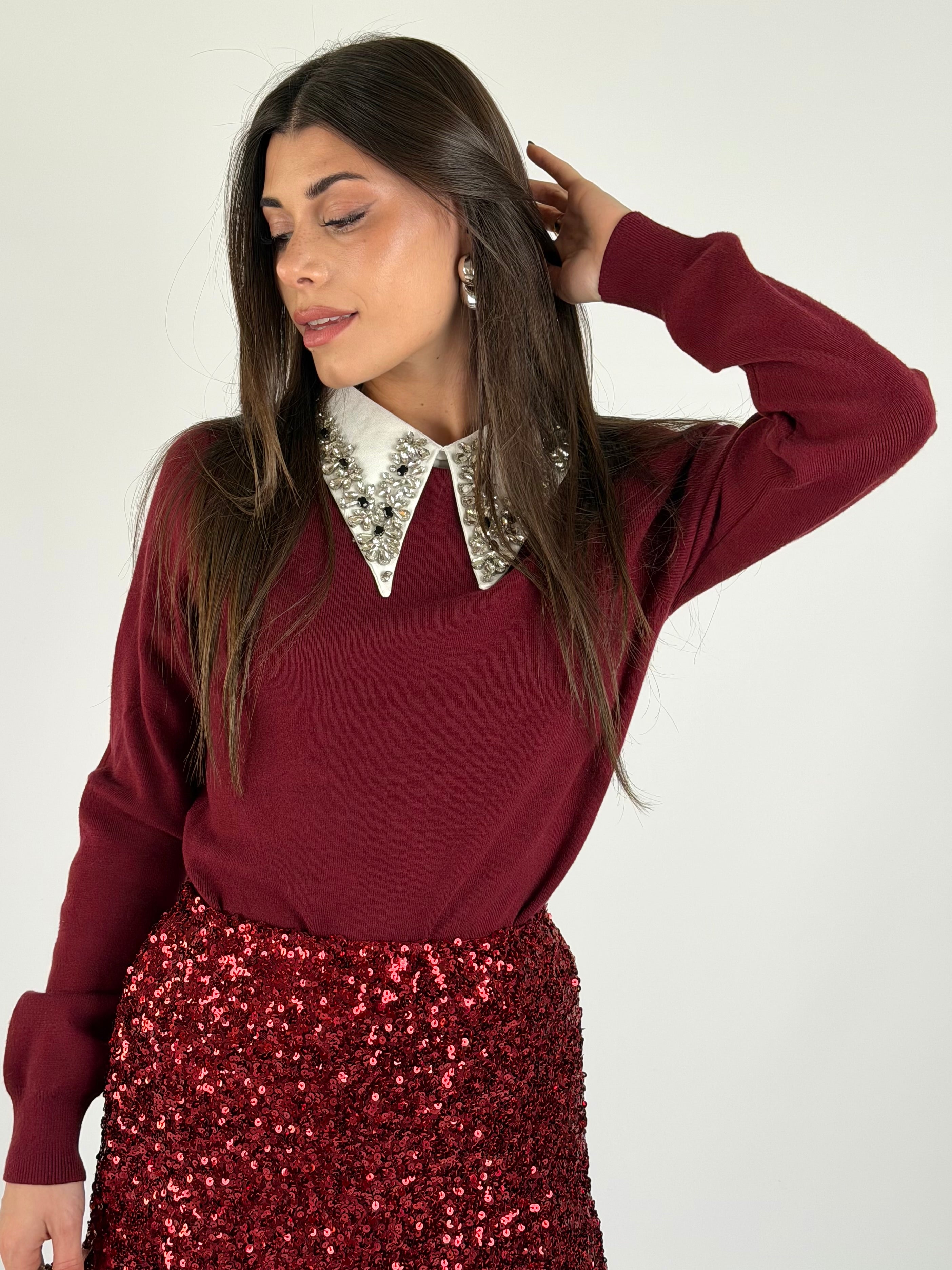 Maglia Party bordeaux