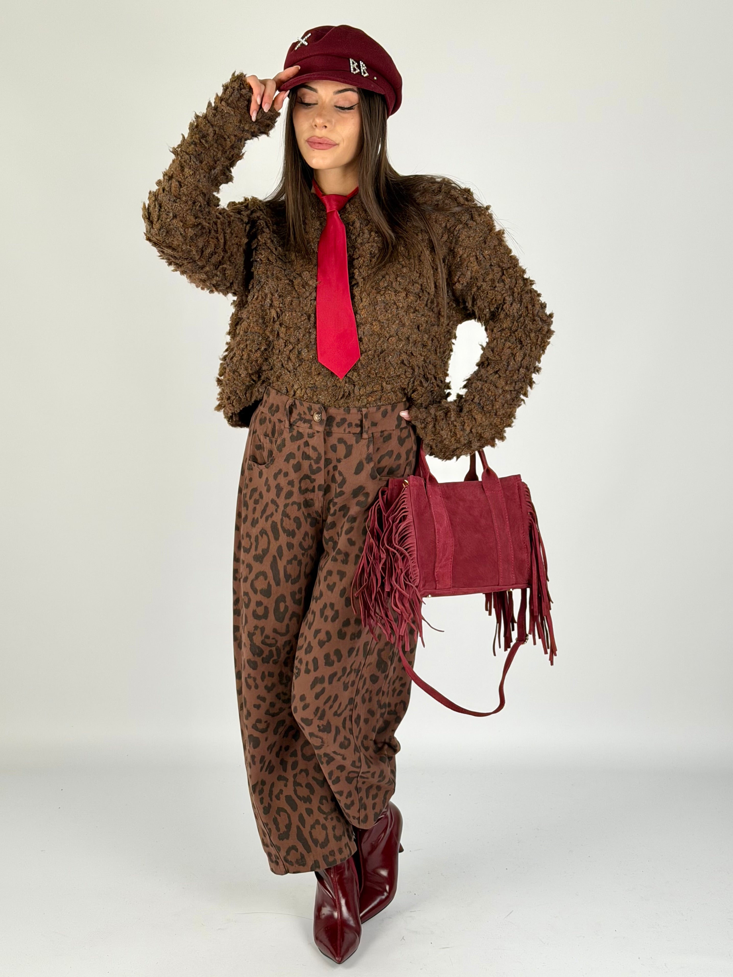Pantalone Leopard moro