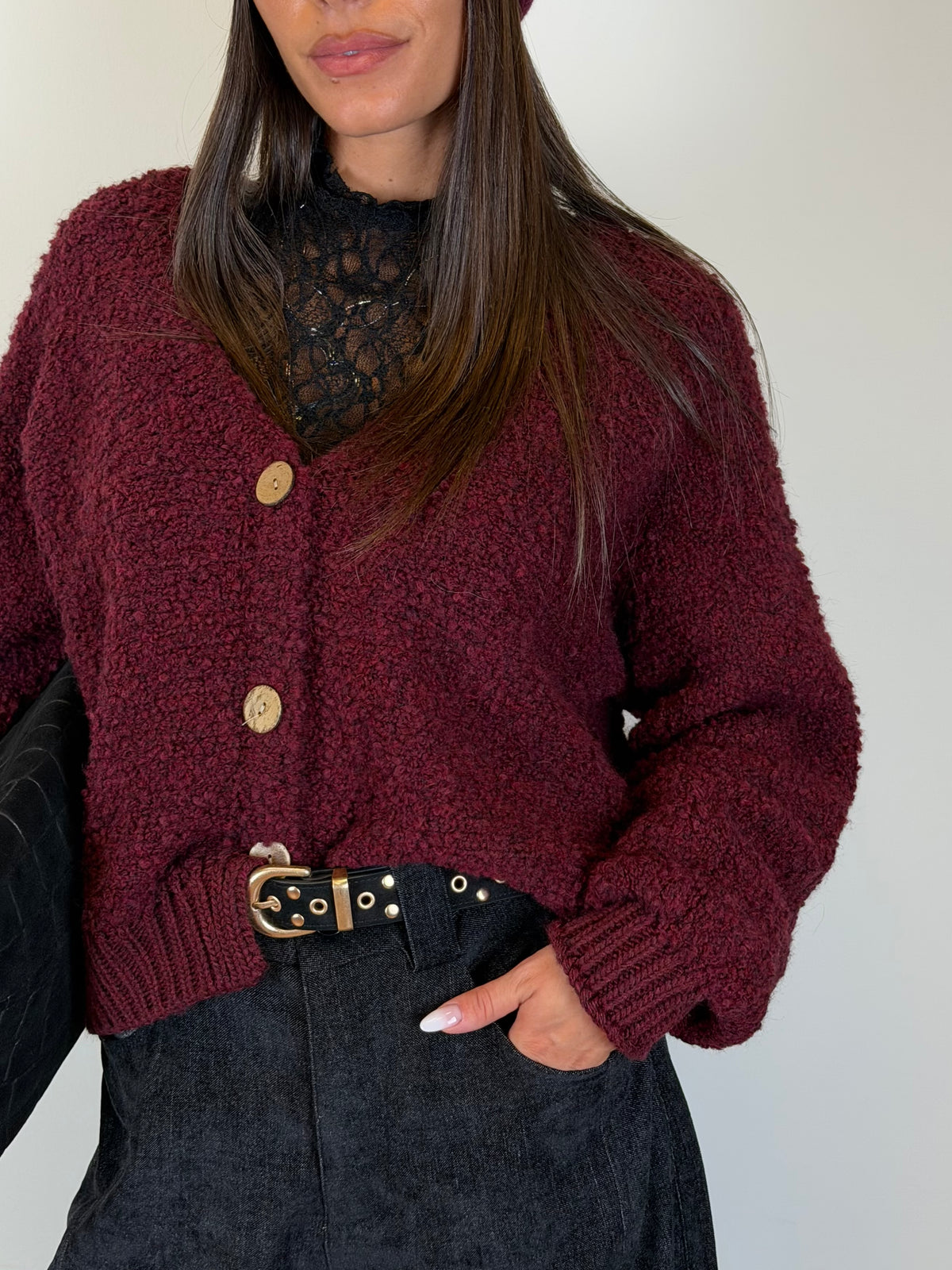 Maglia Romance bordeaux