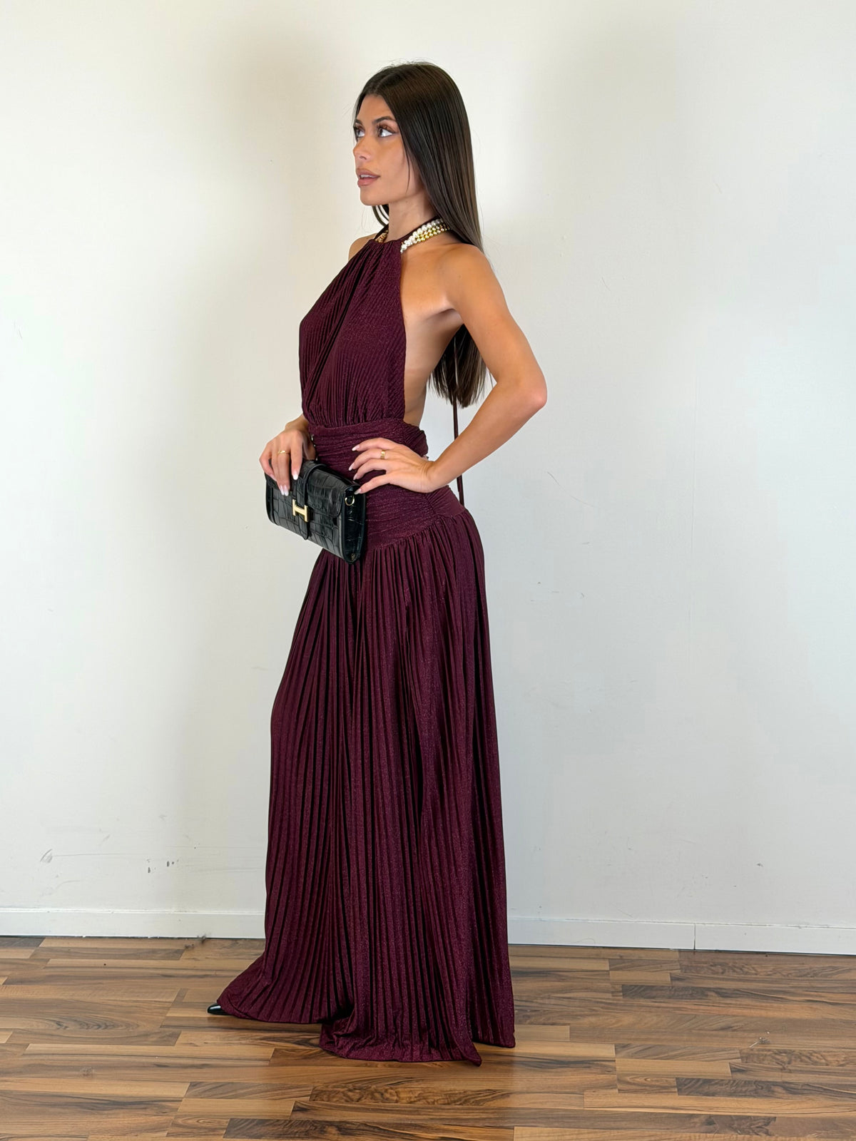Abito Elegant Night bordeaux