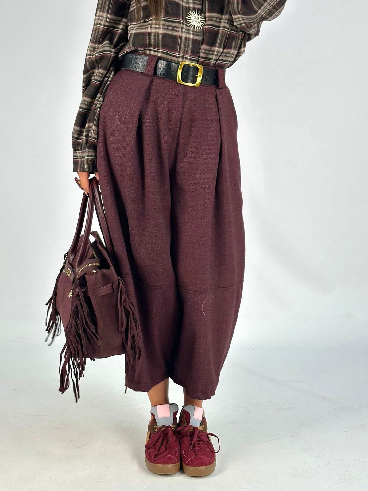 Pantalone Aladino bordeaux