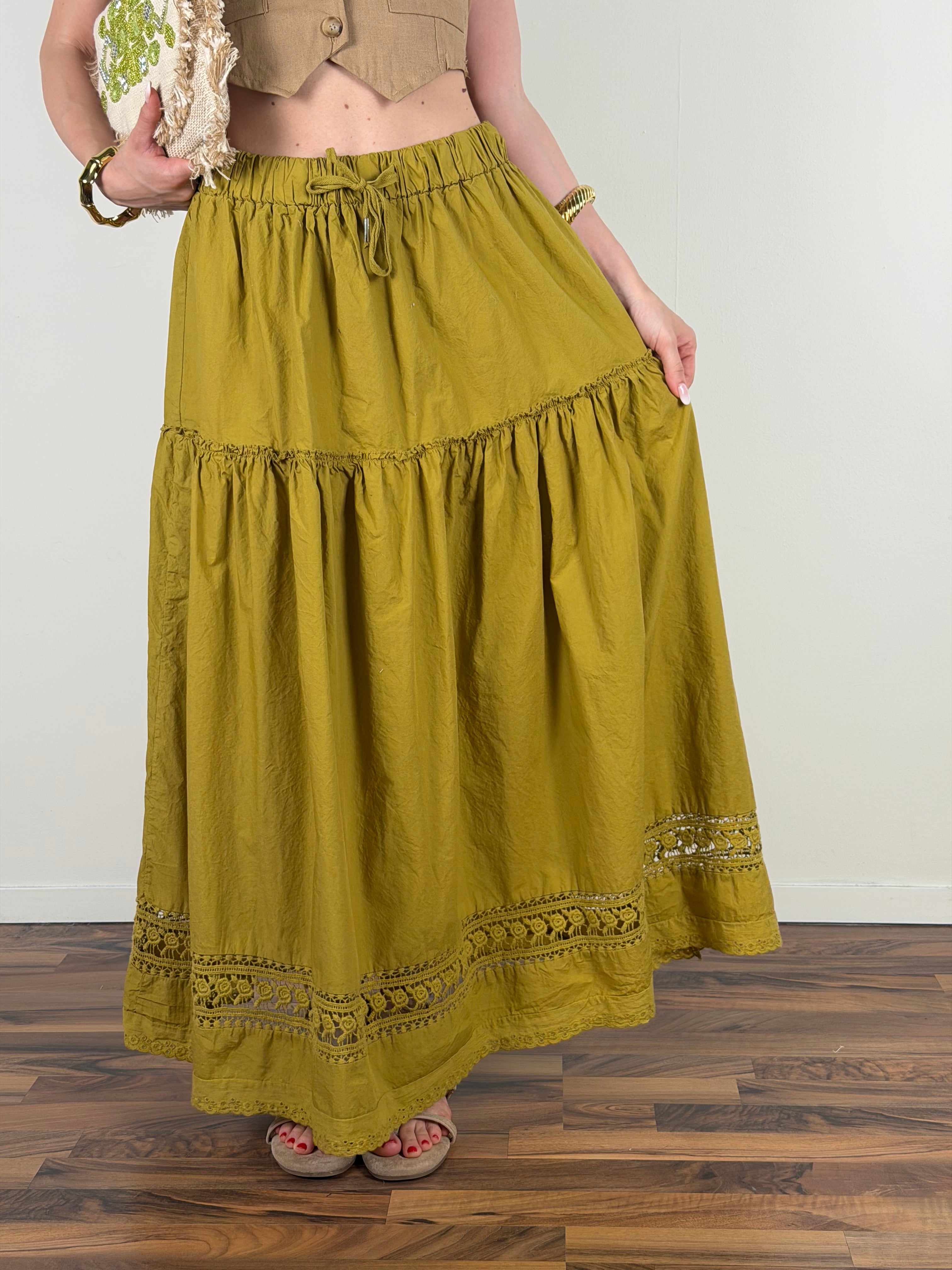 Gonna Dorotea verde