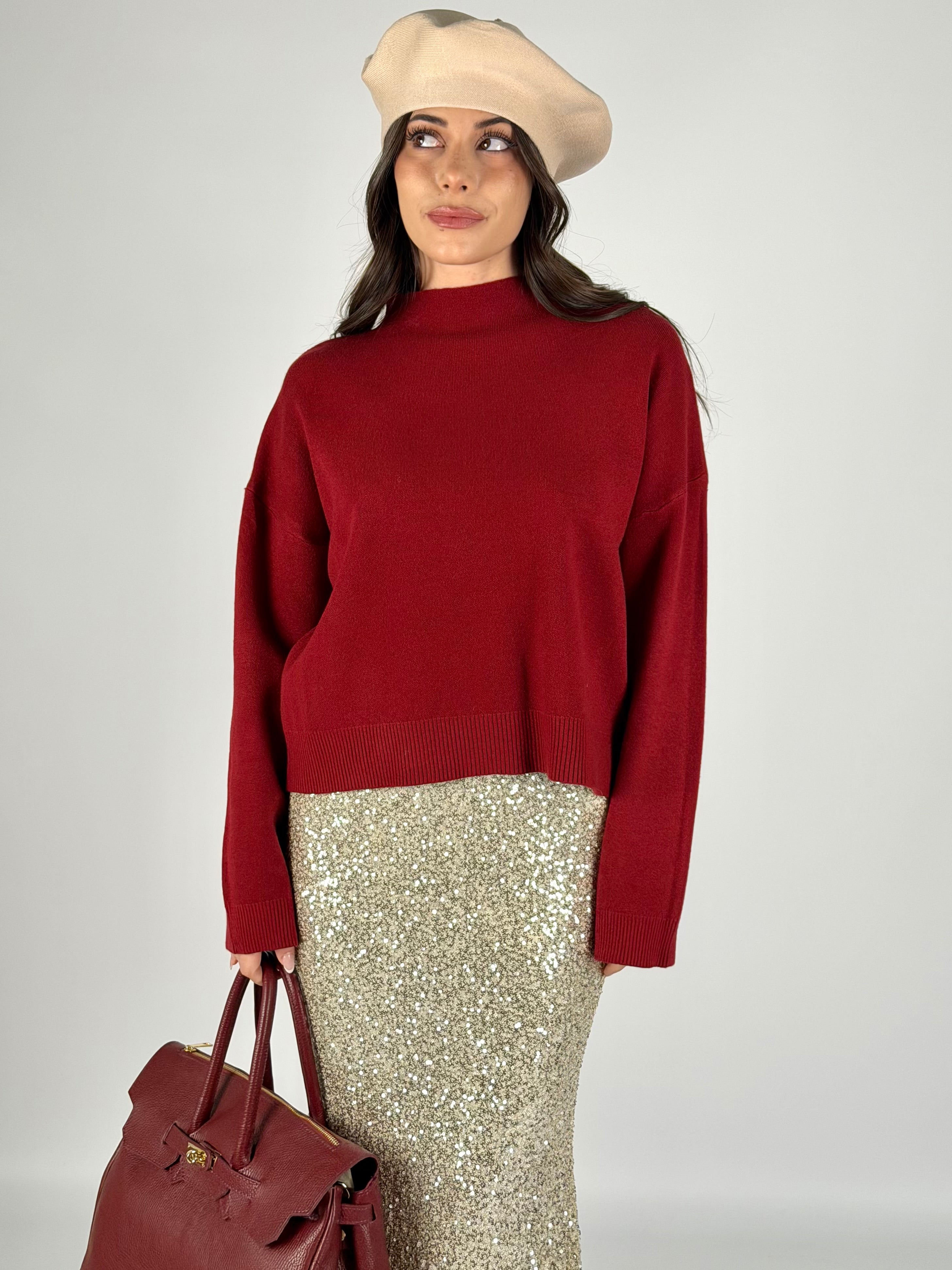 Maglia snow bordeaux