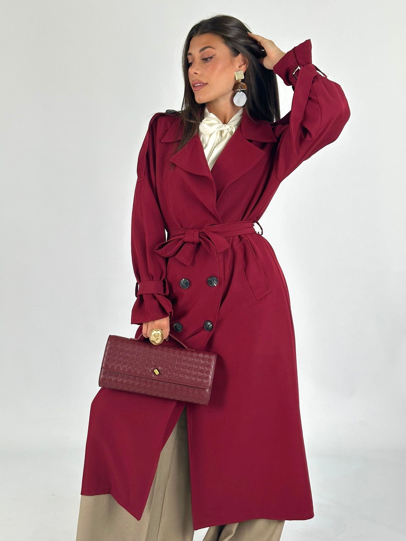 Trench New collection bordeaux