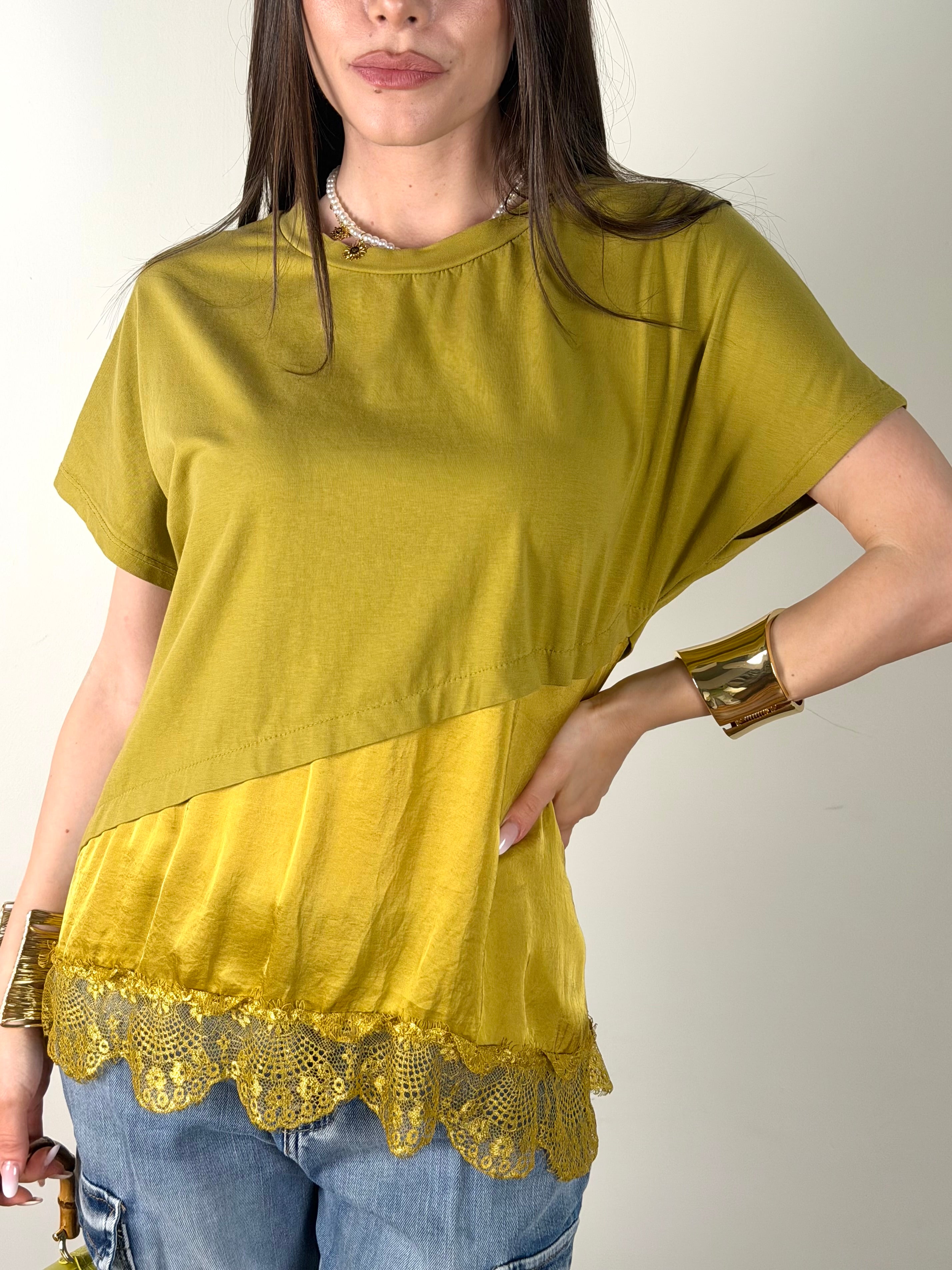 Maglia Bonnie verde acido