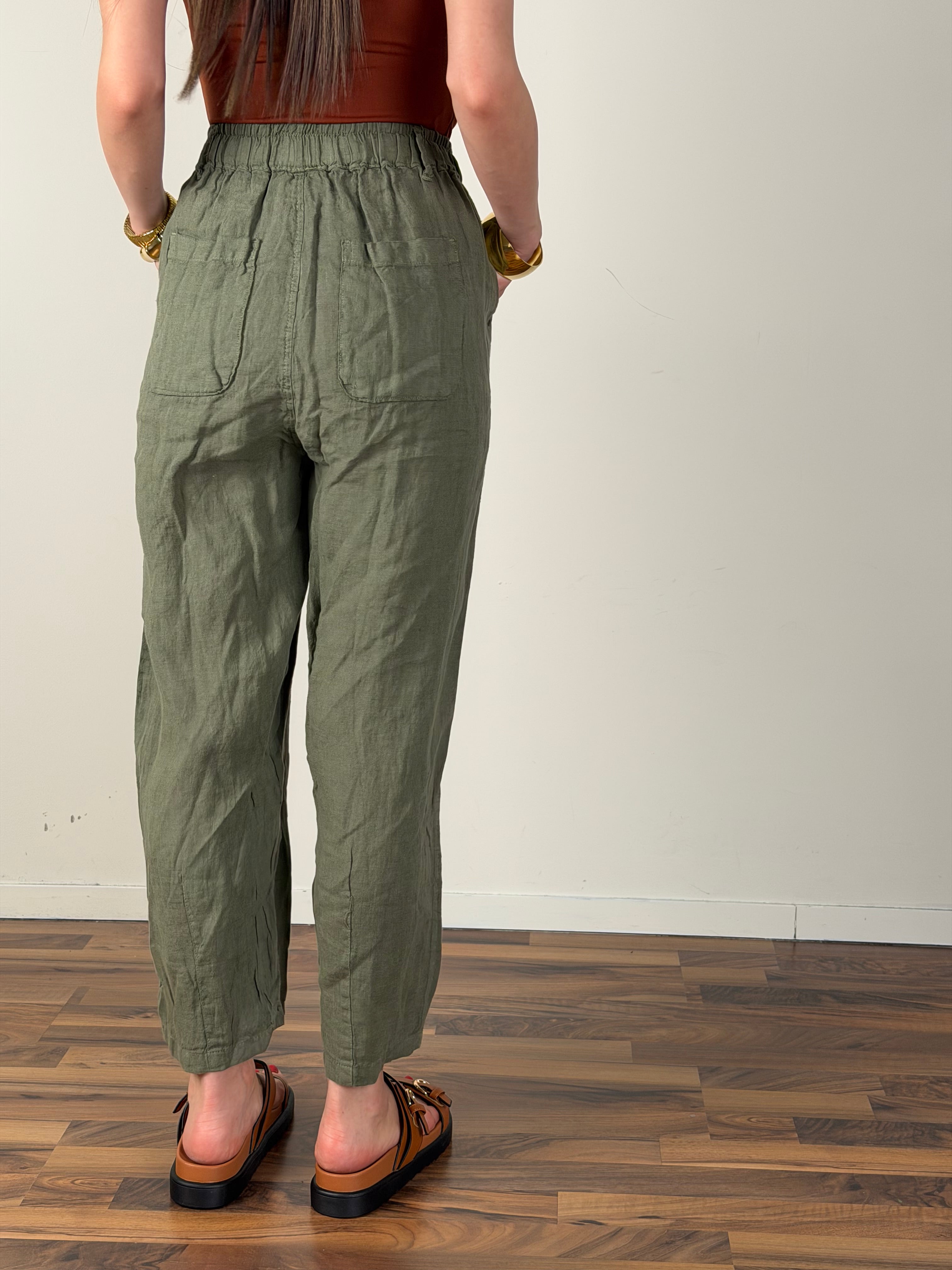 Pantalone Sara verde militare