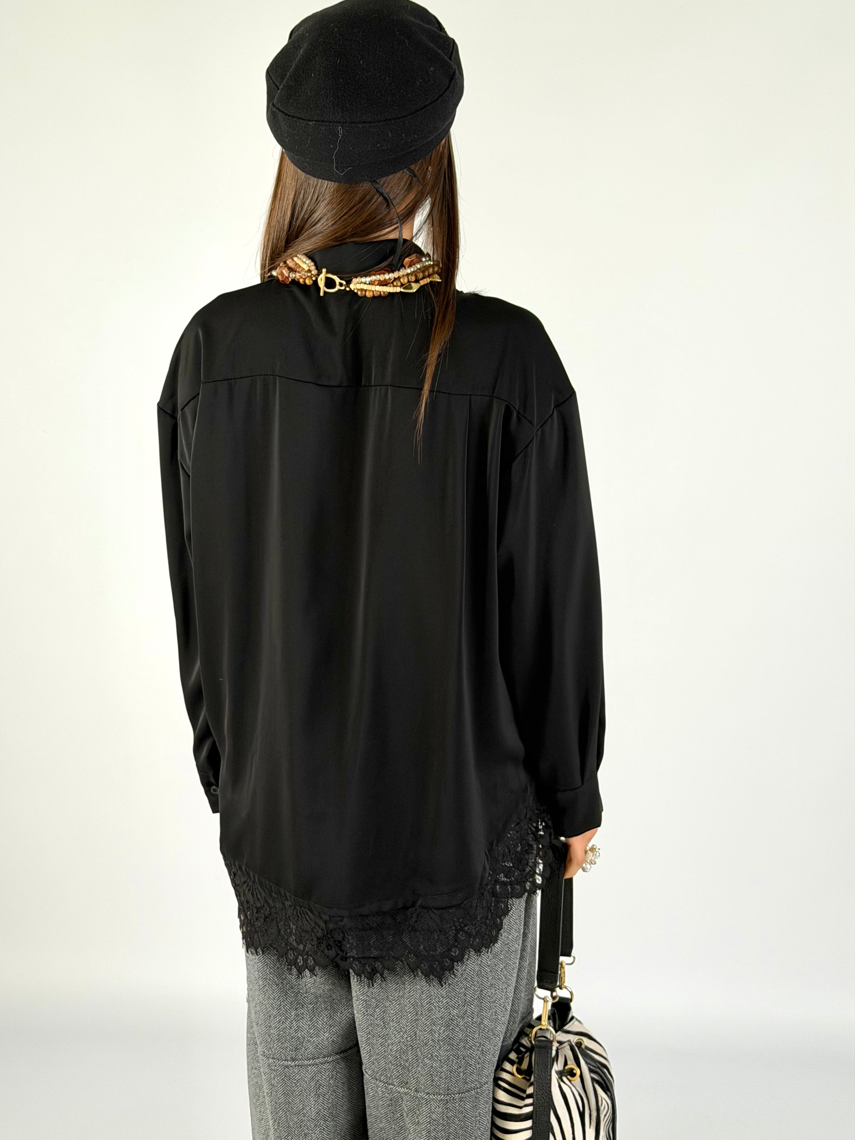 Camicia taschino nera