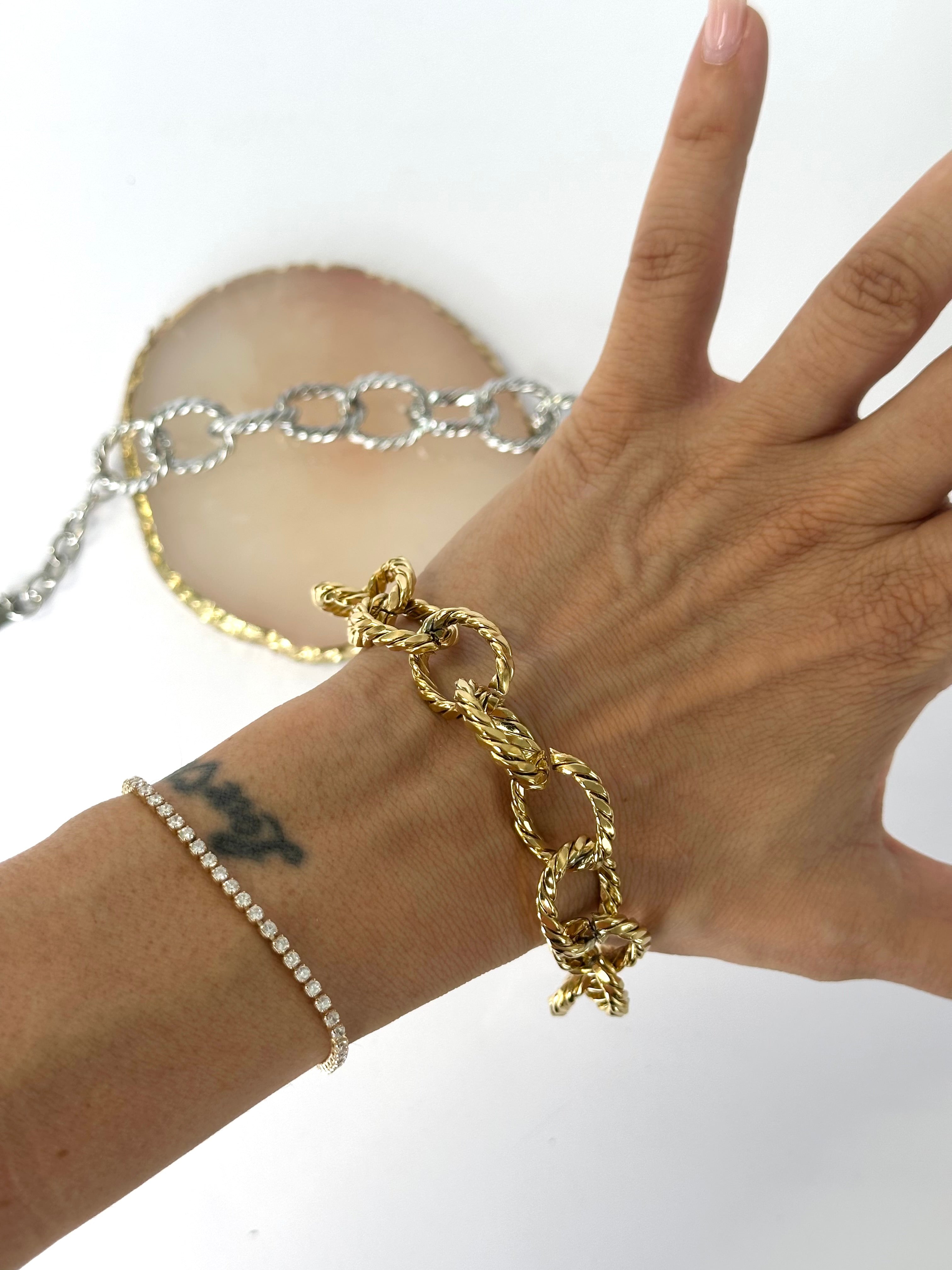 Maxi Bracciale catena Atena
