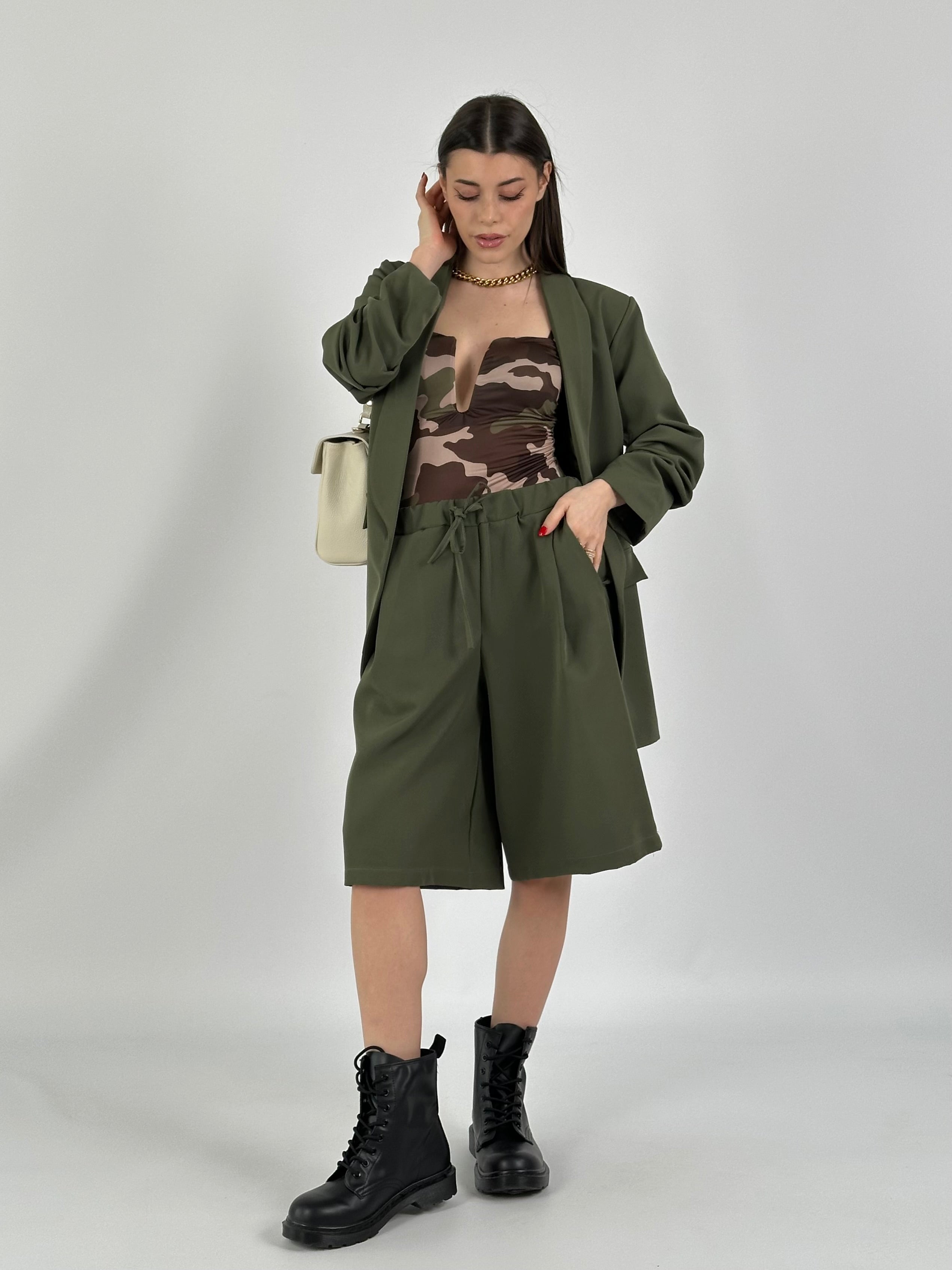 Pantalone Bermuda Julia verde