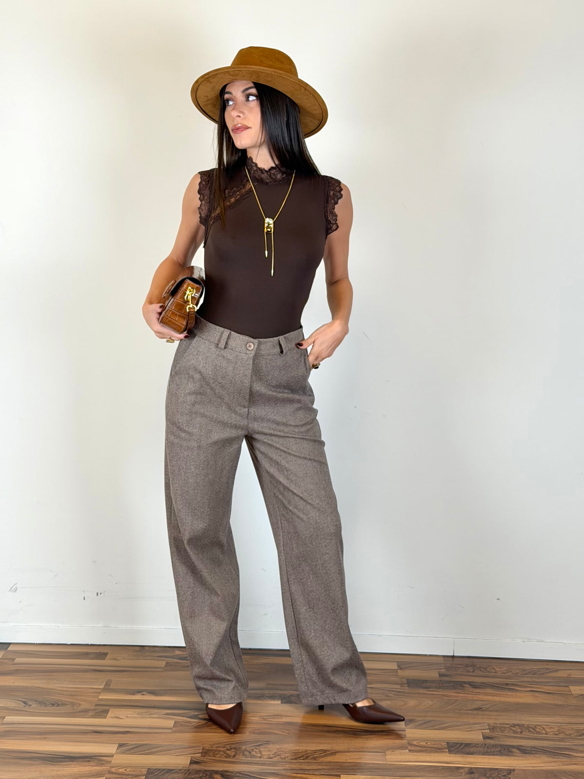 Pantalone mélange moro