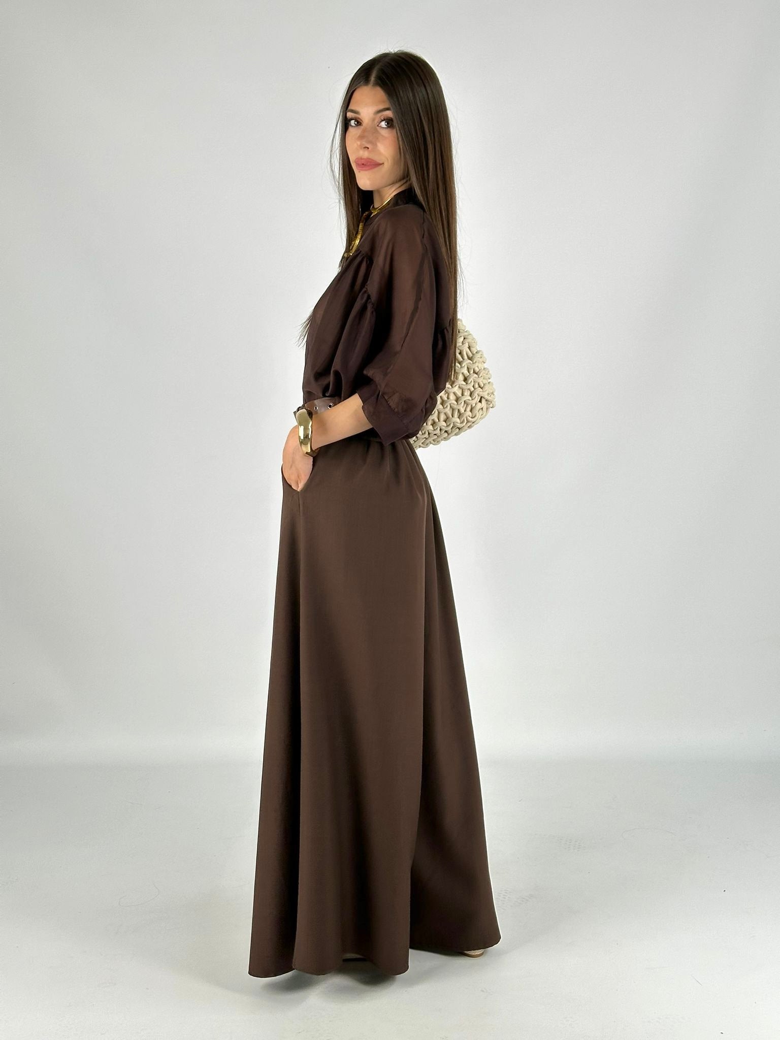 Pantalone Dorah marrone