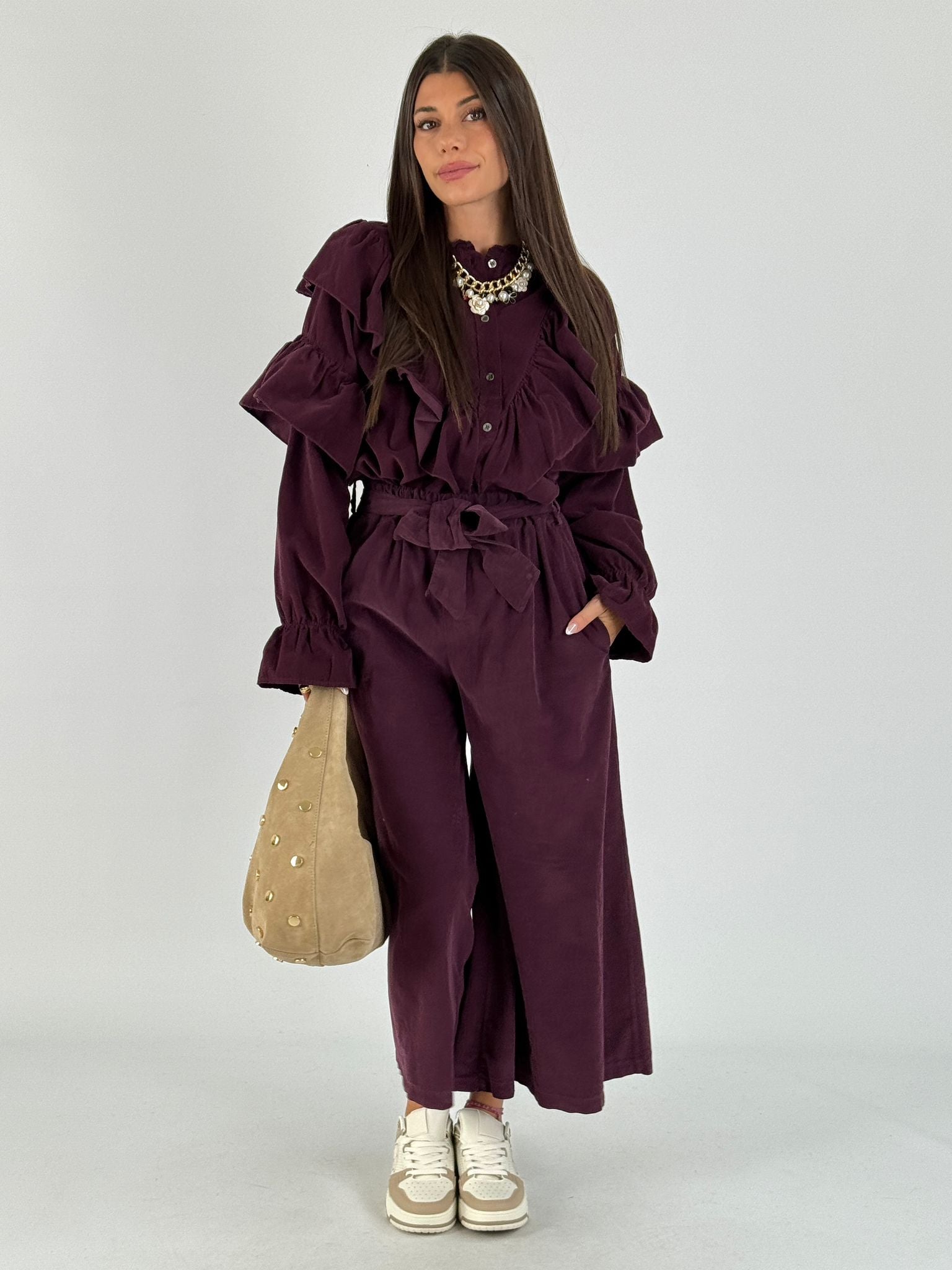 Camicia valencia prugna